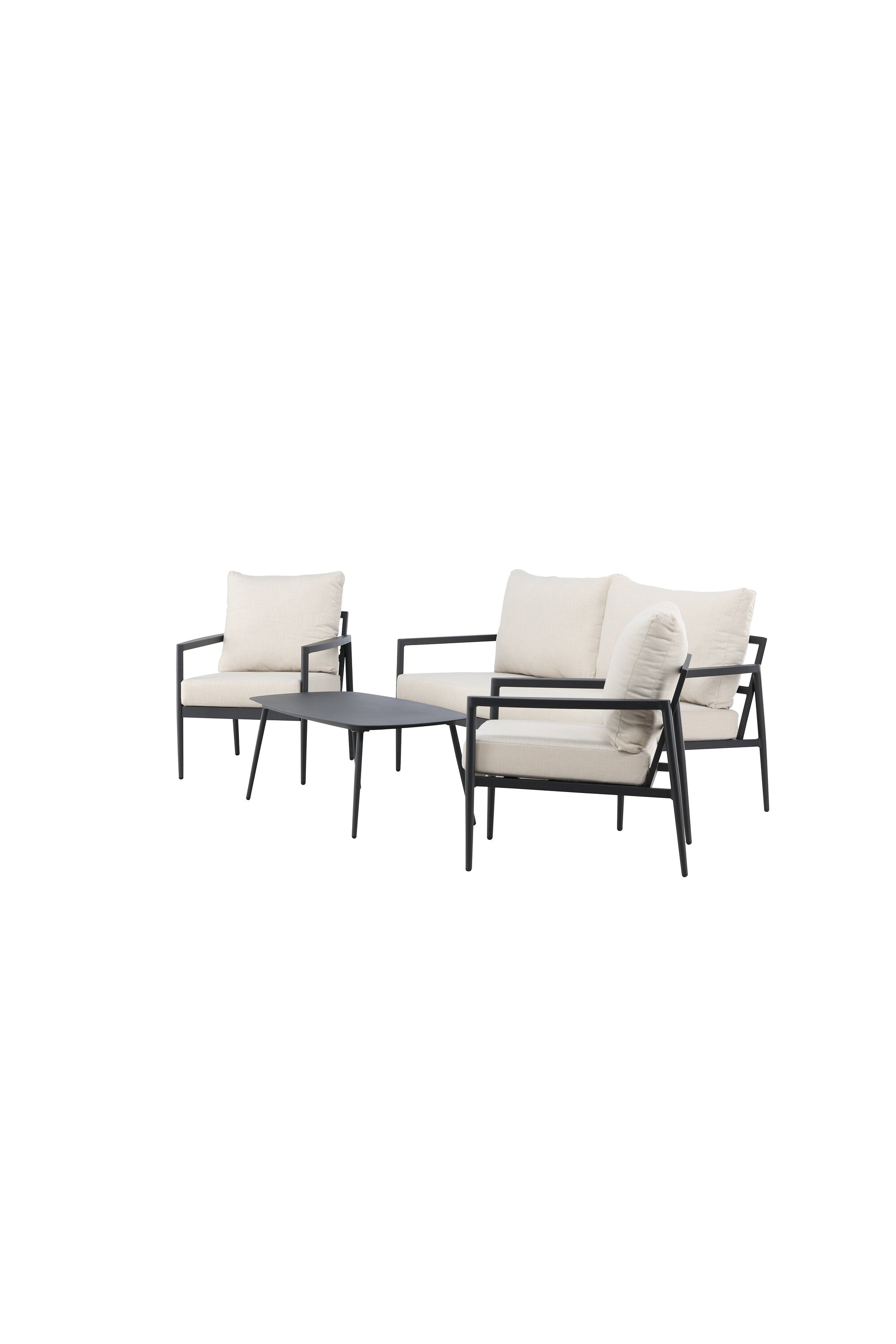 Das Taromina Lounge Set von Venture Home bietet stilvolle Entspannung im Freien. Mit einem robusten Aluminiumrahmen und pflegeleichten Kissen ist es ideal für jeden Außenbereich.