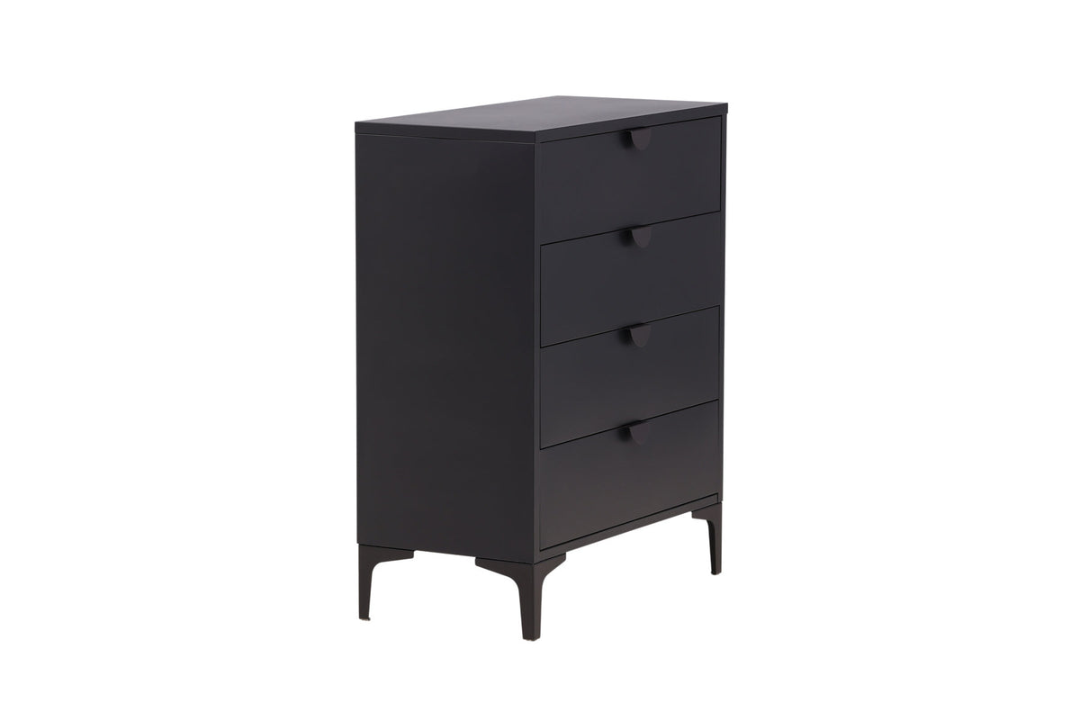 Piring Drawer in Schwarz präsentiert im Onlineshop von KAQTU Design AG. Nachttisch ist von Venture Home