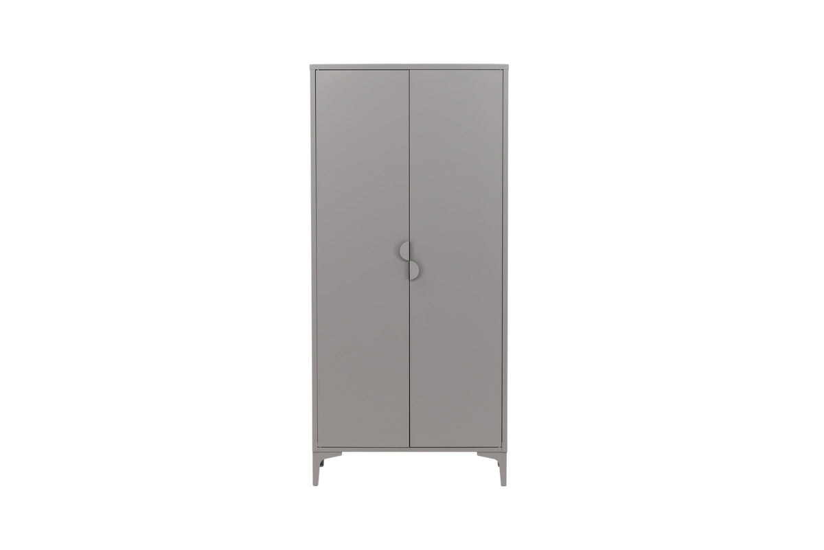 Piring Wardrobe in Hellgrau präsentiert im Onlineshop von KAQTU Design AG. Drehtürenschrank ist von Venture Home