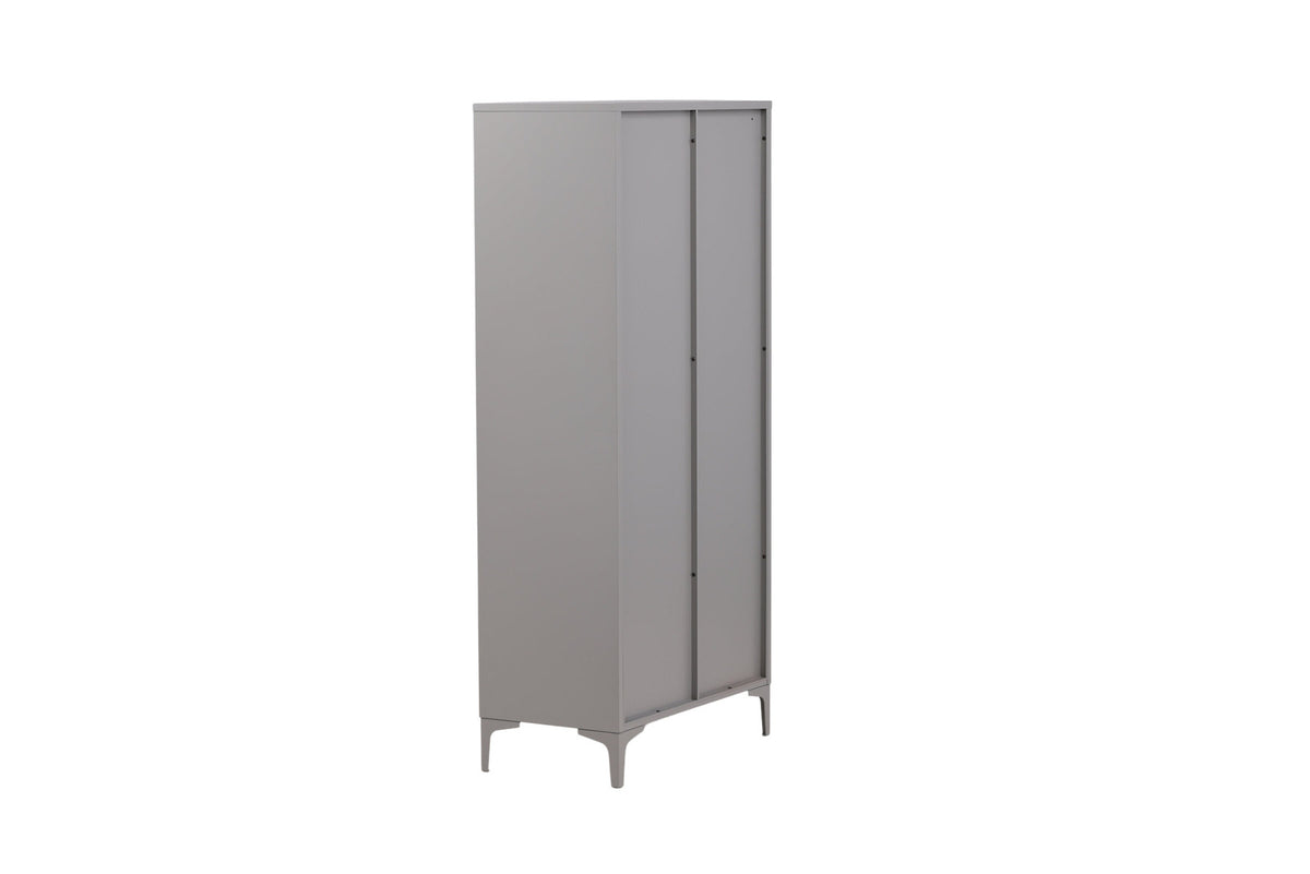 Piring Wardrobe in Hellgrau präsentiert im Onlineshop von KAQTU Design AG. Drehtürenschrank ist von Venture Home