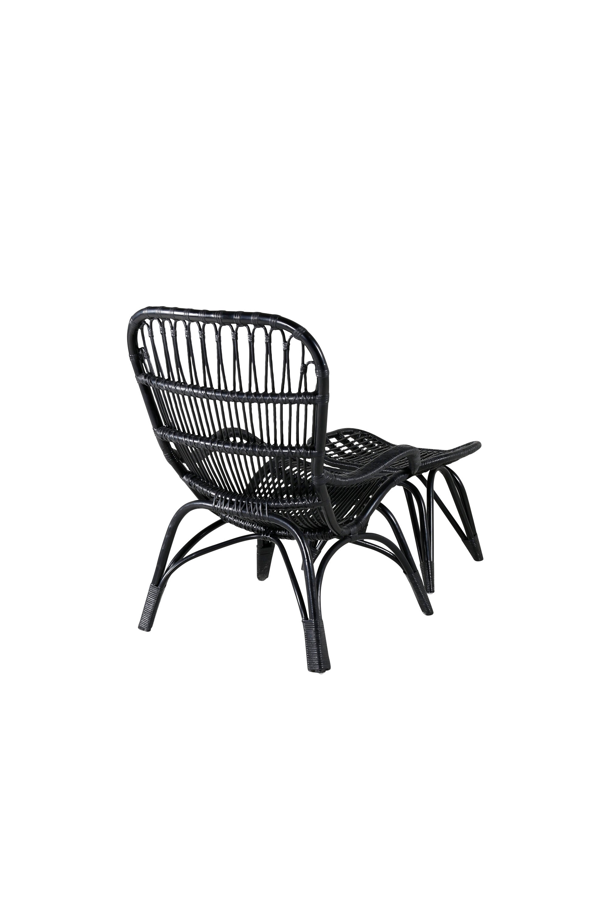 Ella Lounge Stuhl in Black präsentiert im Onlineshop von KAQTU Design AG. Outdoor-Sessel ist von Venture Home