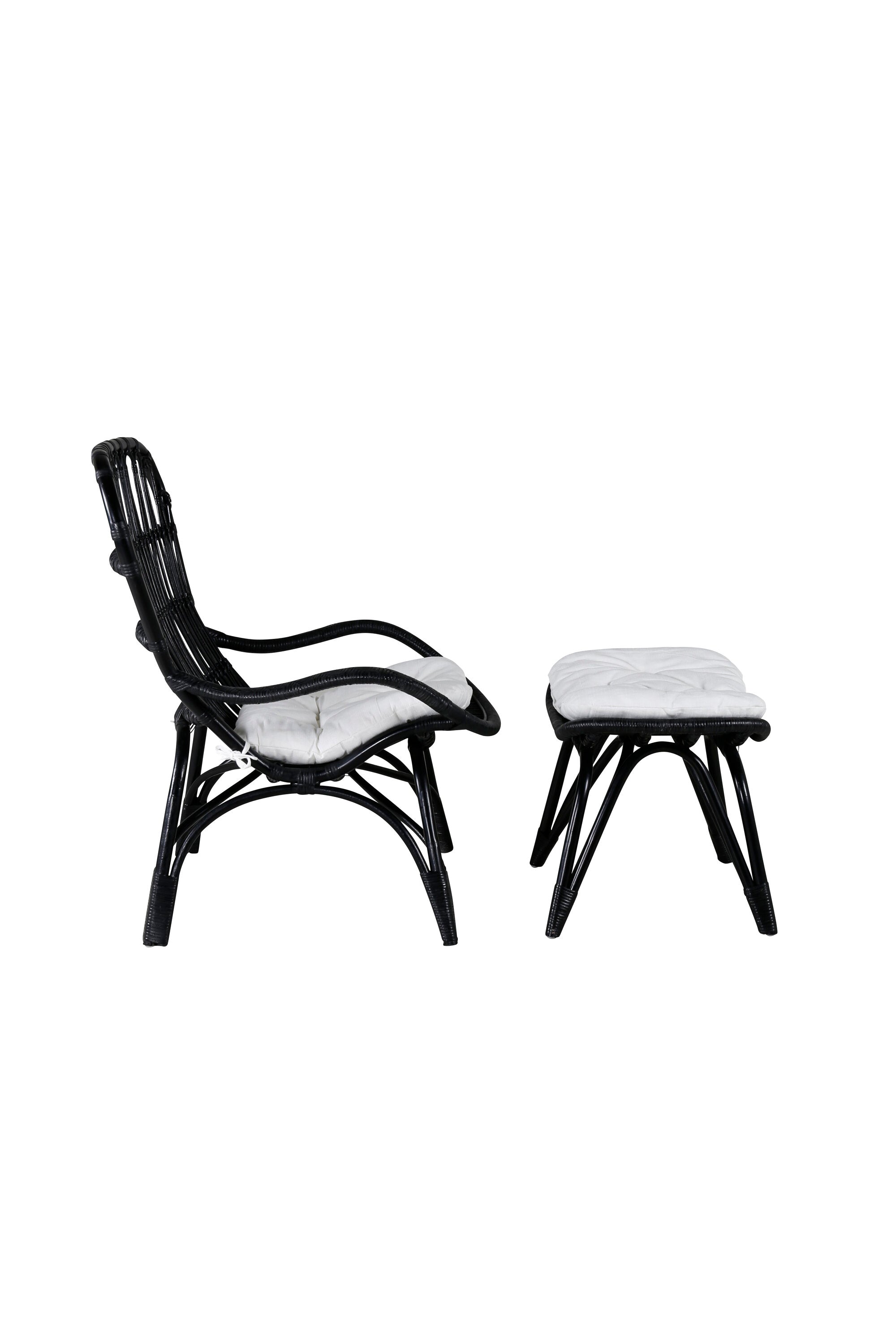 Ella Lounge Stuhl in Black präsentiert im Onlineshop von KAQTU Design AG. Outdoor-Sessel ist von Venture Home