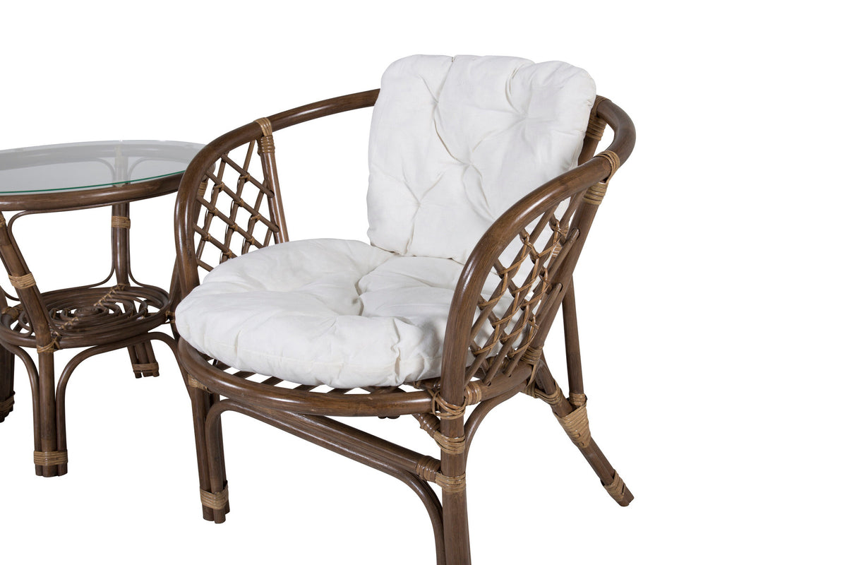 Wera Tischset in Off-White präsentiert im Onlineshop von KAQTU Design AG. Gartentischset ist von Venture Home