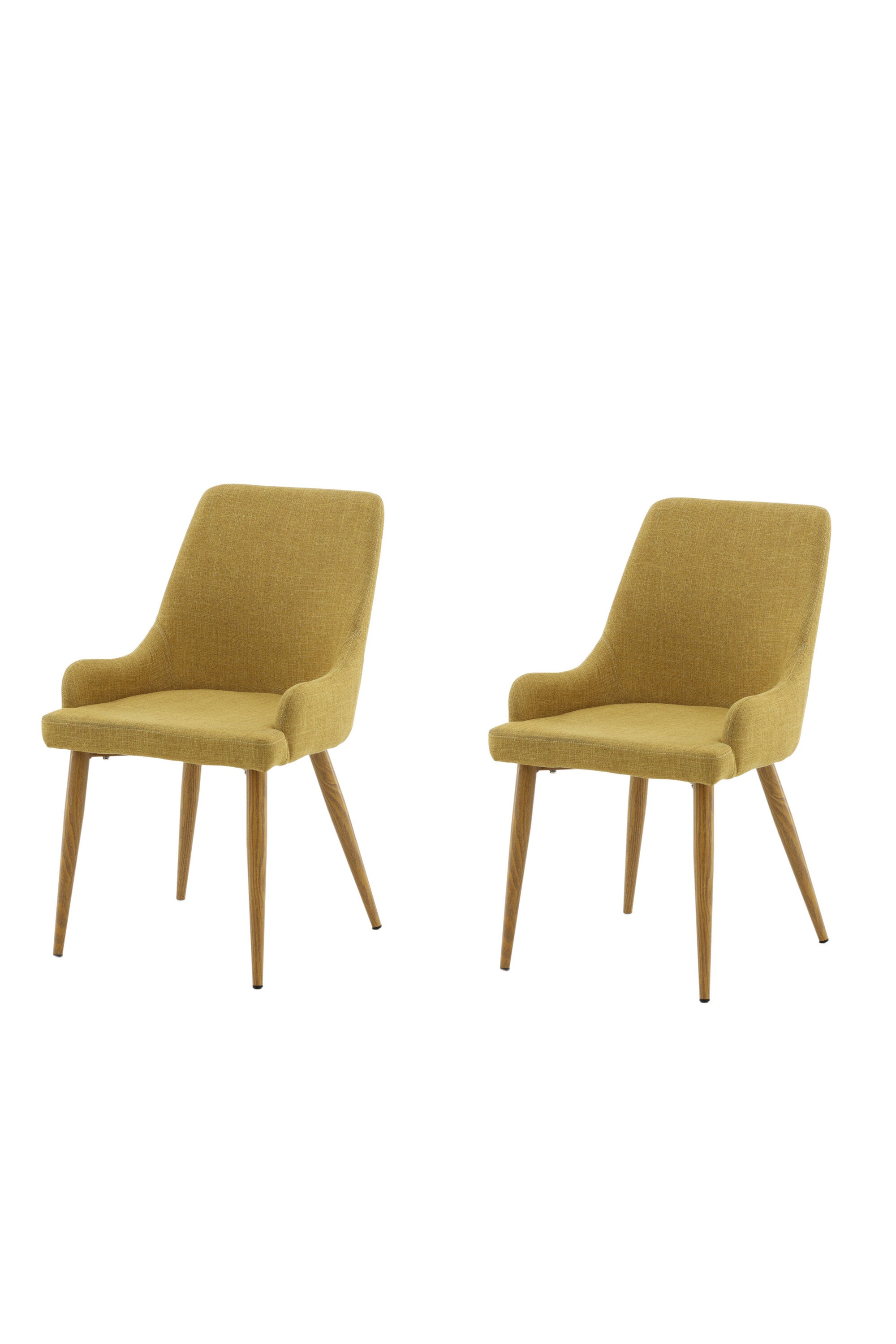 Plaza Stuhl in Senf / Natur präsentiert im Onlineshop von KAQTU Design AG. Stuhl ist von Venture Home