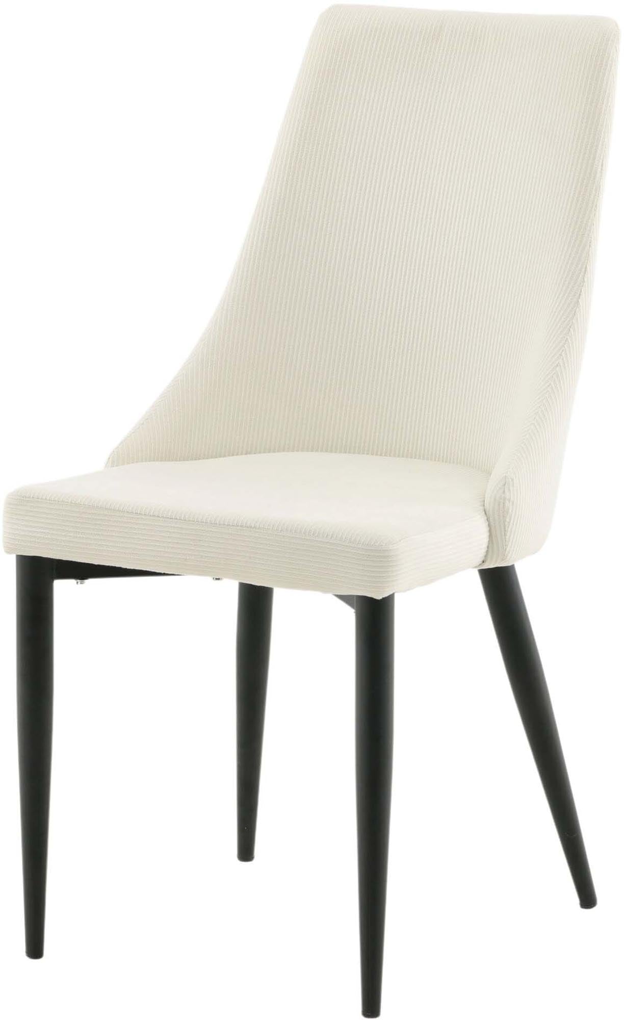 Leone Stuhl von Venture Home: Eleganter Komfort mit hochwertigem Manchester-Stoff und stabilen Metallbeinen für Ihr modernes Esszimmer.