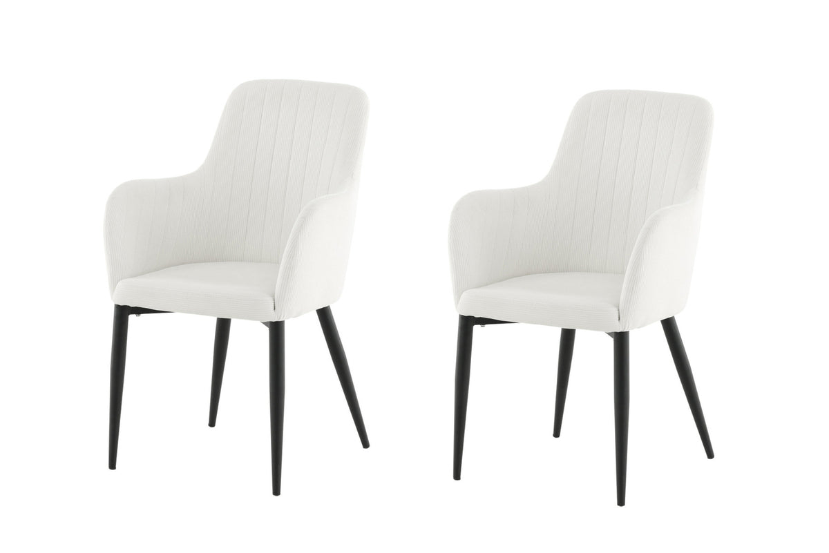 Comfort Stuhl in Weiss präsentiert im Onlineshop von KAQTU Design AG. Stuhl mit Armlehne ist von Venture Home