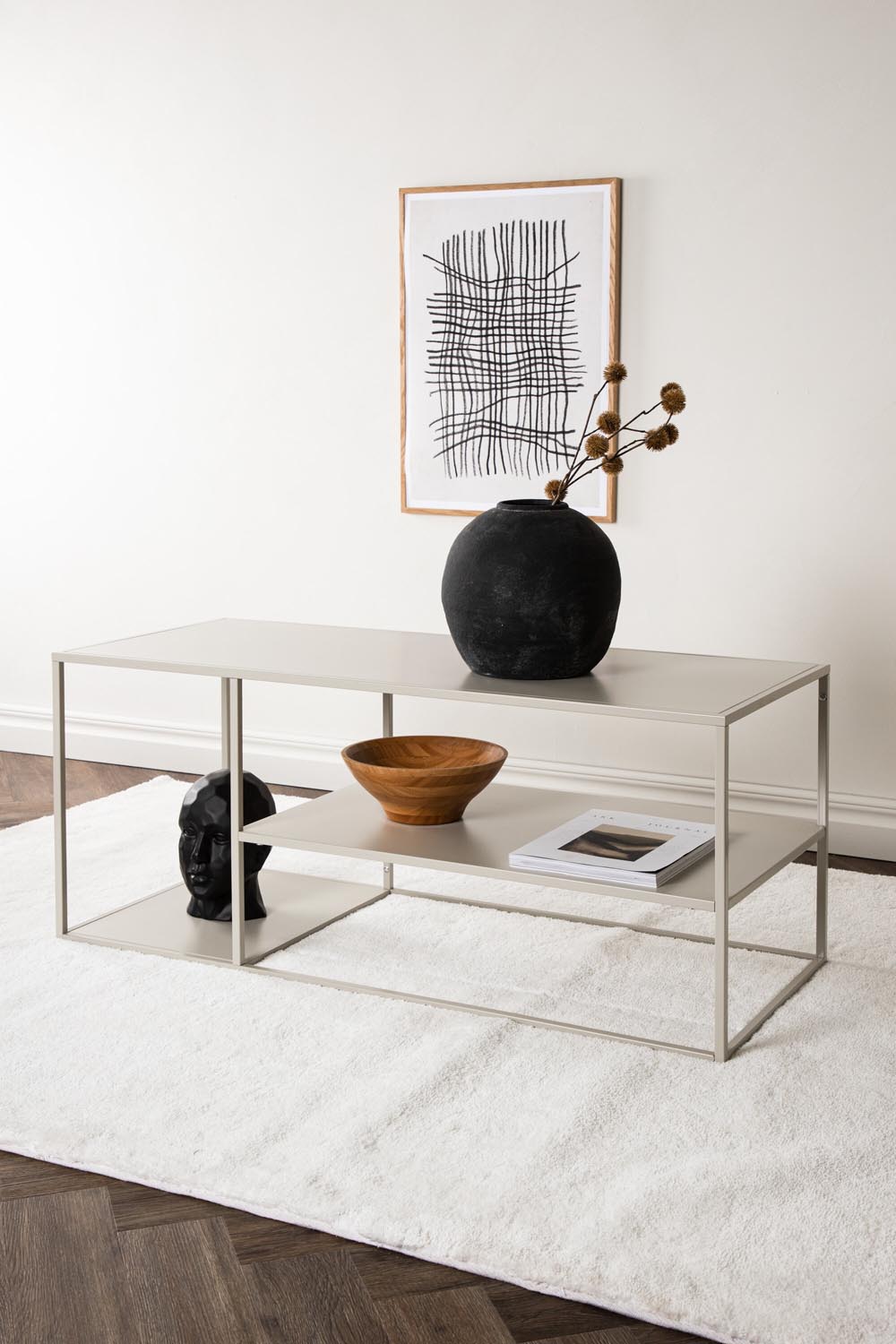 Staal Sofa-Tisch in Beige präsentiert im Onlineshop von KAQTU Design AG. Beistelltisch ist von Venture Home