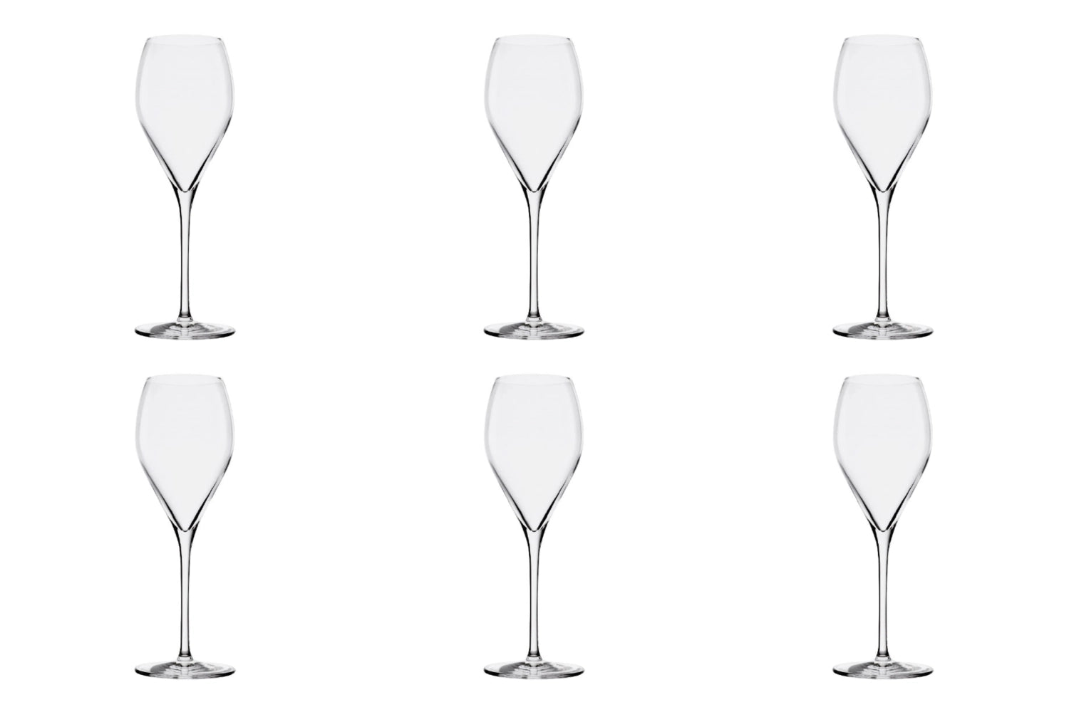 Stölzle Prestige Champagnerglas Set mit 6 Gläsern, 343ml, 232mm hoch, perfekt für festliche Anlässe und den Genuss von prickelndem Champagner.