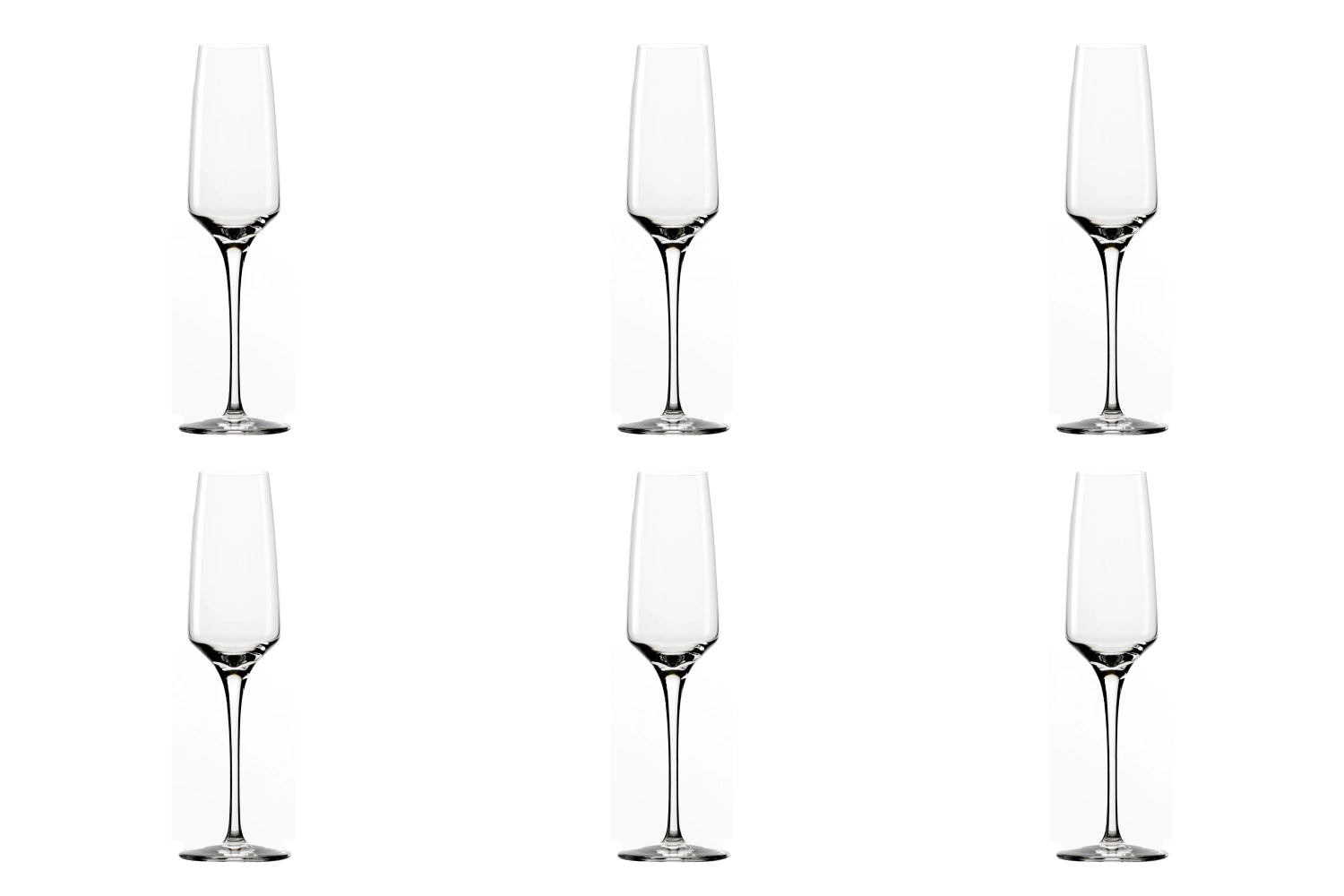 Stölzle 6er Set Sektkelche, 188ml, Höhe 224mm, stilvolle Gläser für besondere Anlässe, perfekt für prickelnde Getränke und festliche Feiern.
