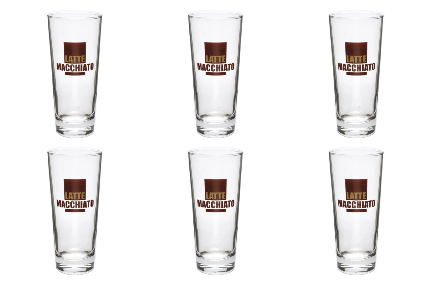 6er Set Latte Macchiato Frankonia 33cl, Dekor braun 15.2cm