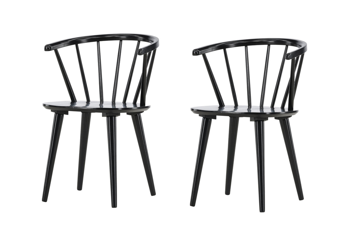 Bobby Esszimmerstuhl in Schwarz präsentiert im Onlineshop von KAQTU Design AG. Stuhl ist von Venture Home