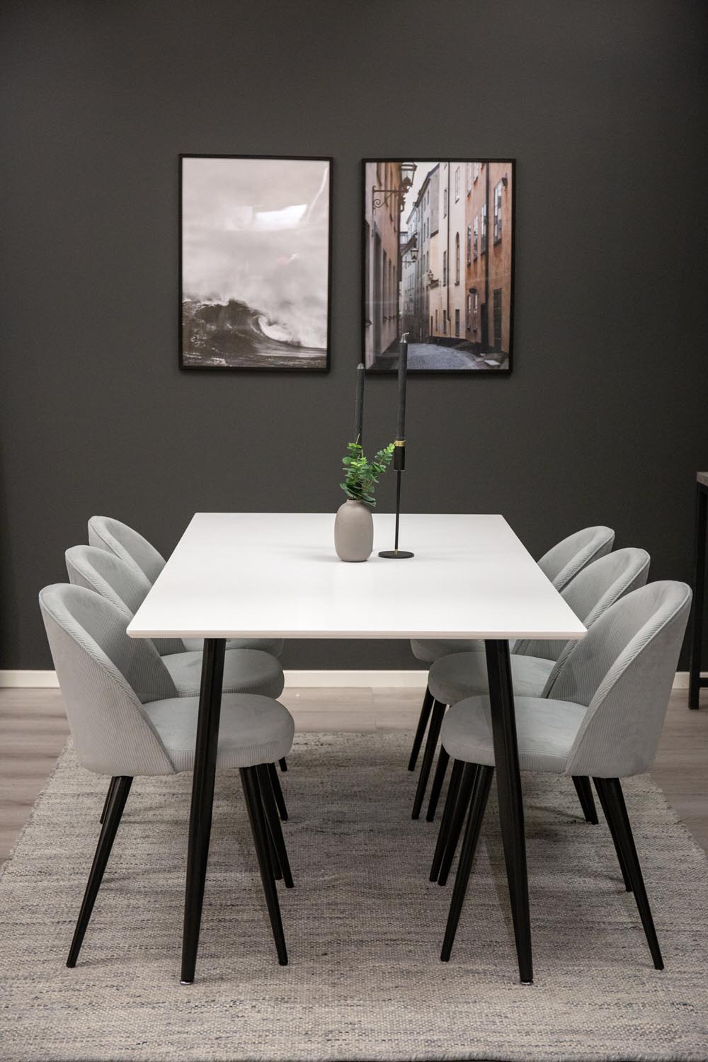 Polar Tisch in Schwarz-Weiss präsentiert im Onlineshop von KAQTU Design AG. Esstisch ist von Venture Home