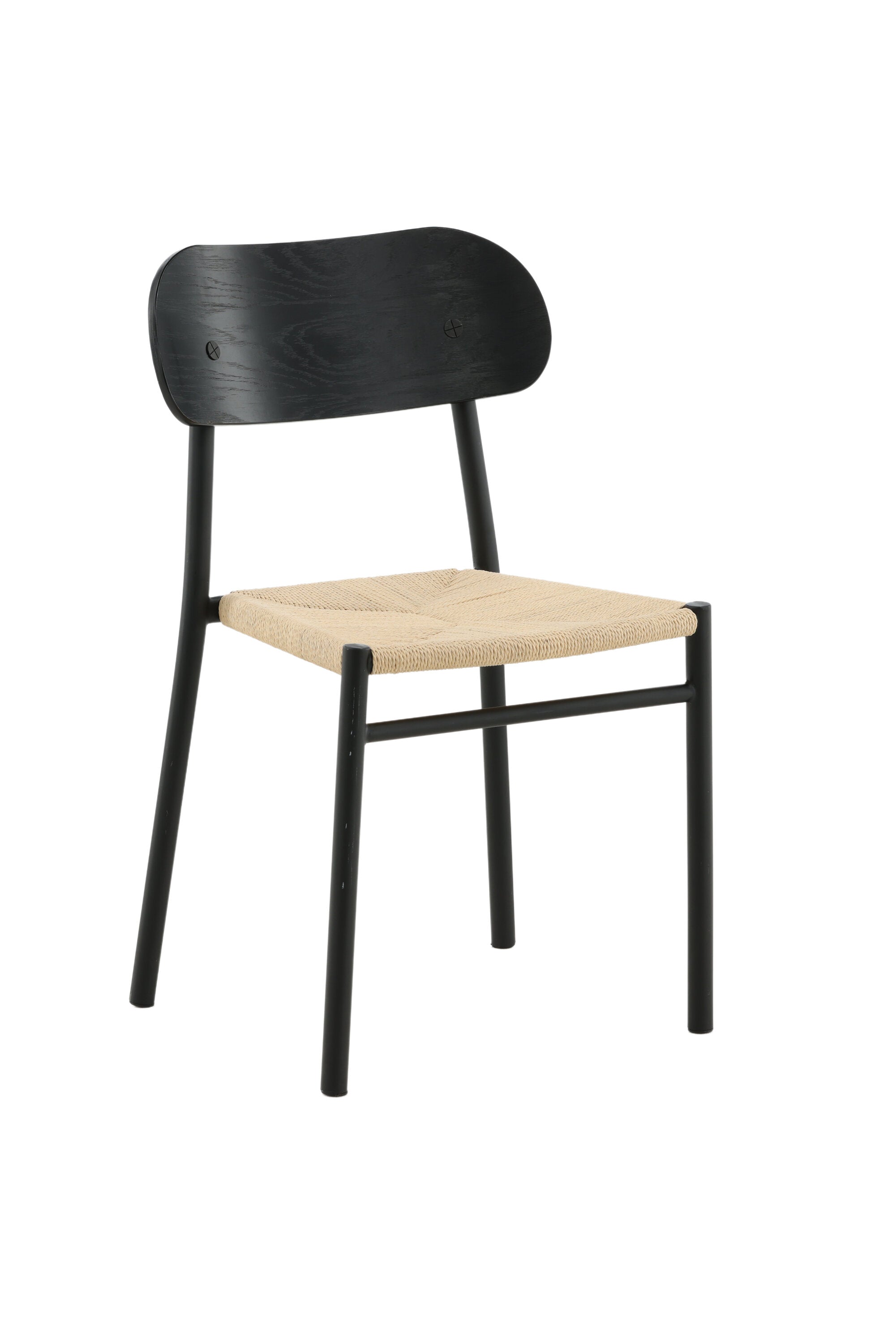 Polly Stuhl in Natur / Schwarz präsentiert im Onlineshop von KAQTU Design AG. Stuhl ist von Venture Home