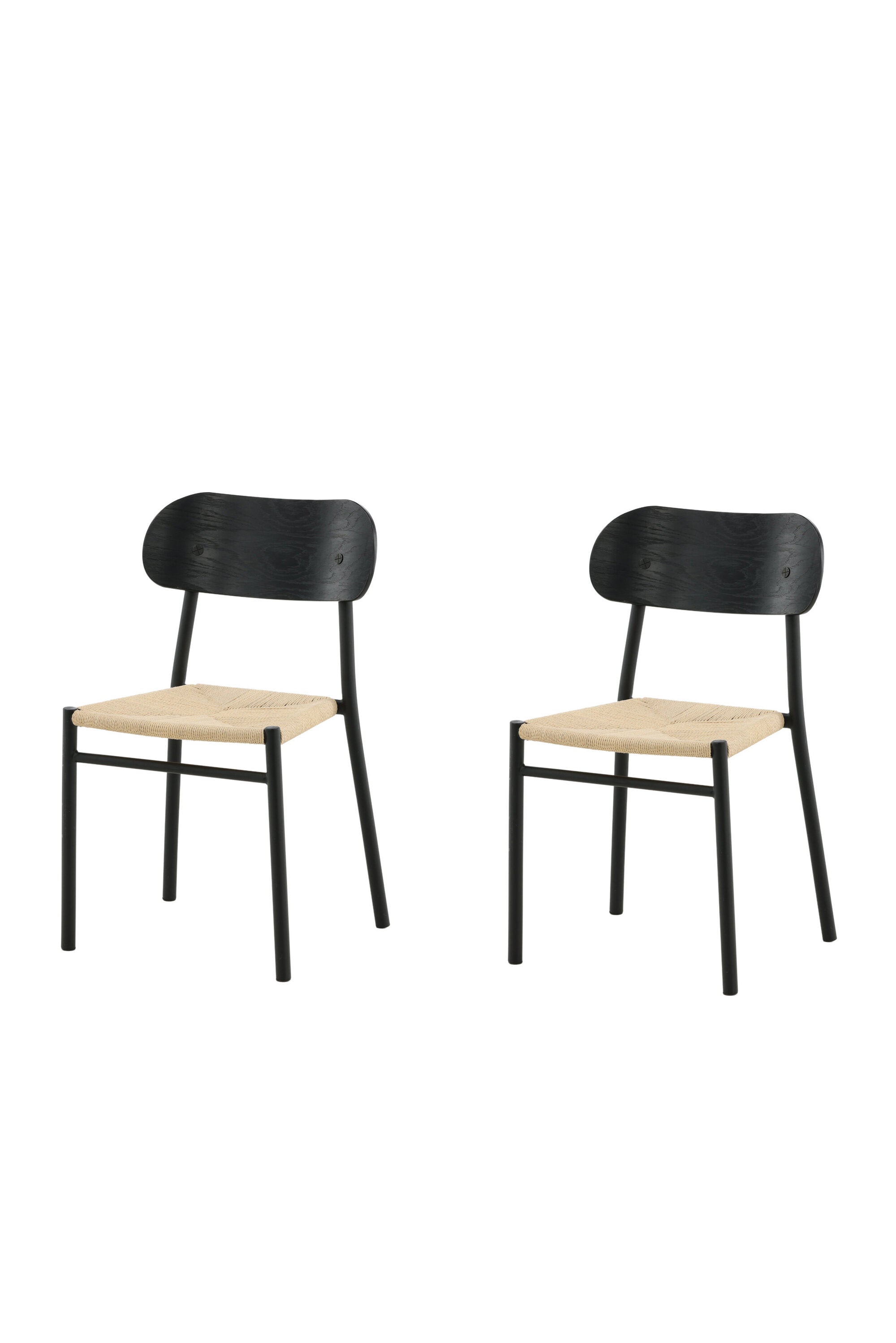 Polly Stuhl in Natur / Schwarz präsentiert im Onlineshop von KAQTU Design AG. Stuhl ist von Venture Home
