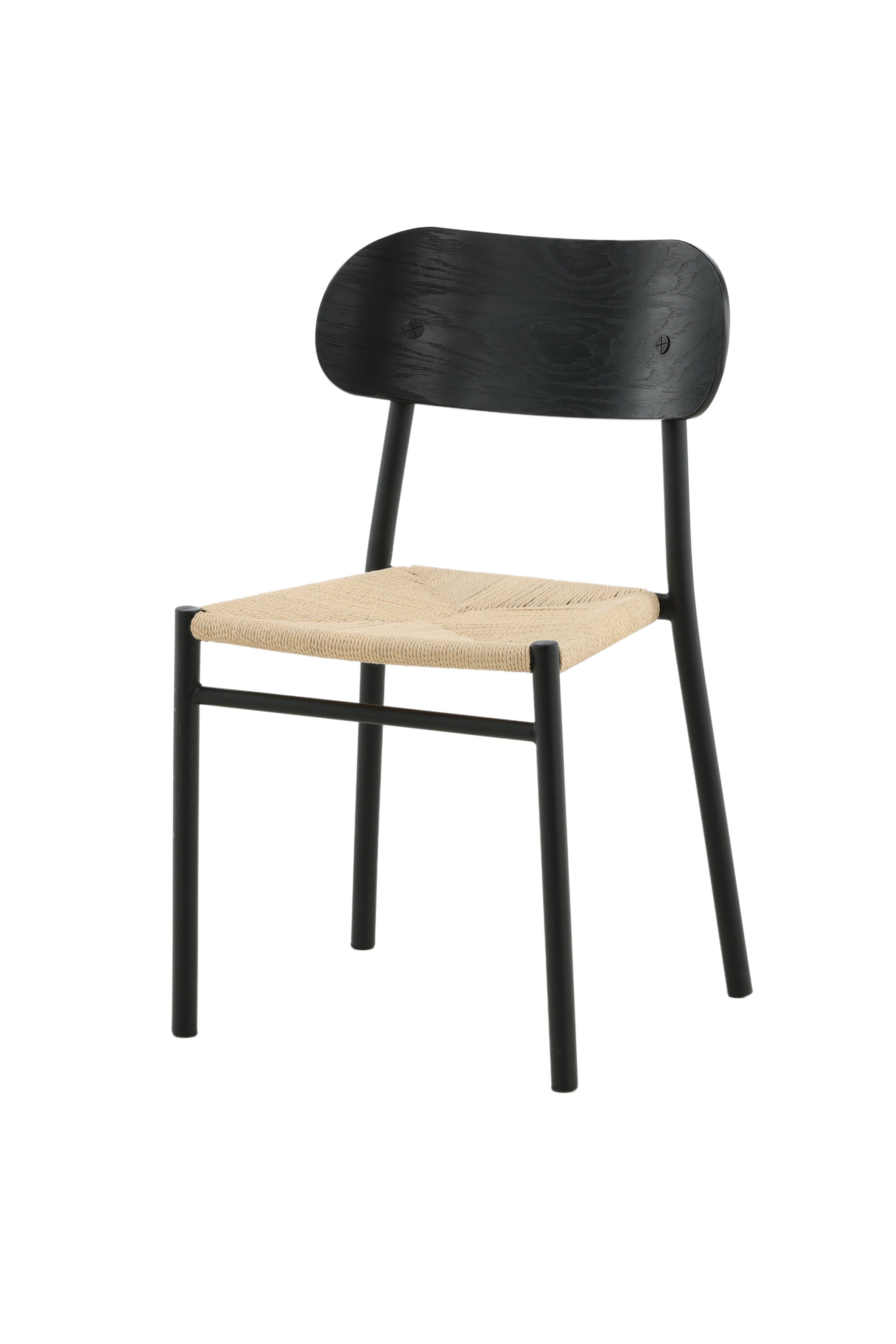 Polly Stuhl in Natur / Schwarz präsentiert im Onlineshop von KAQTU Design AG. Stuhl ist von Venture Home