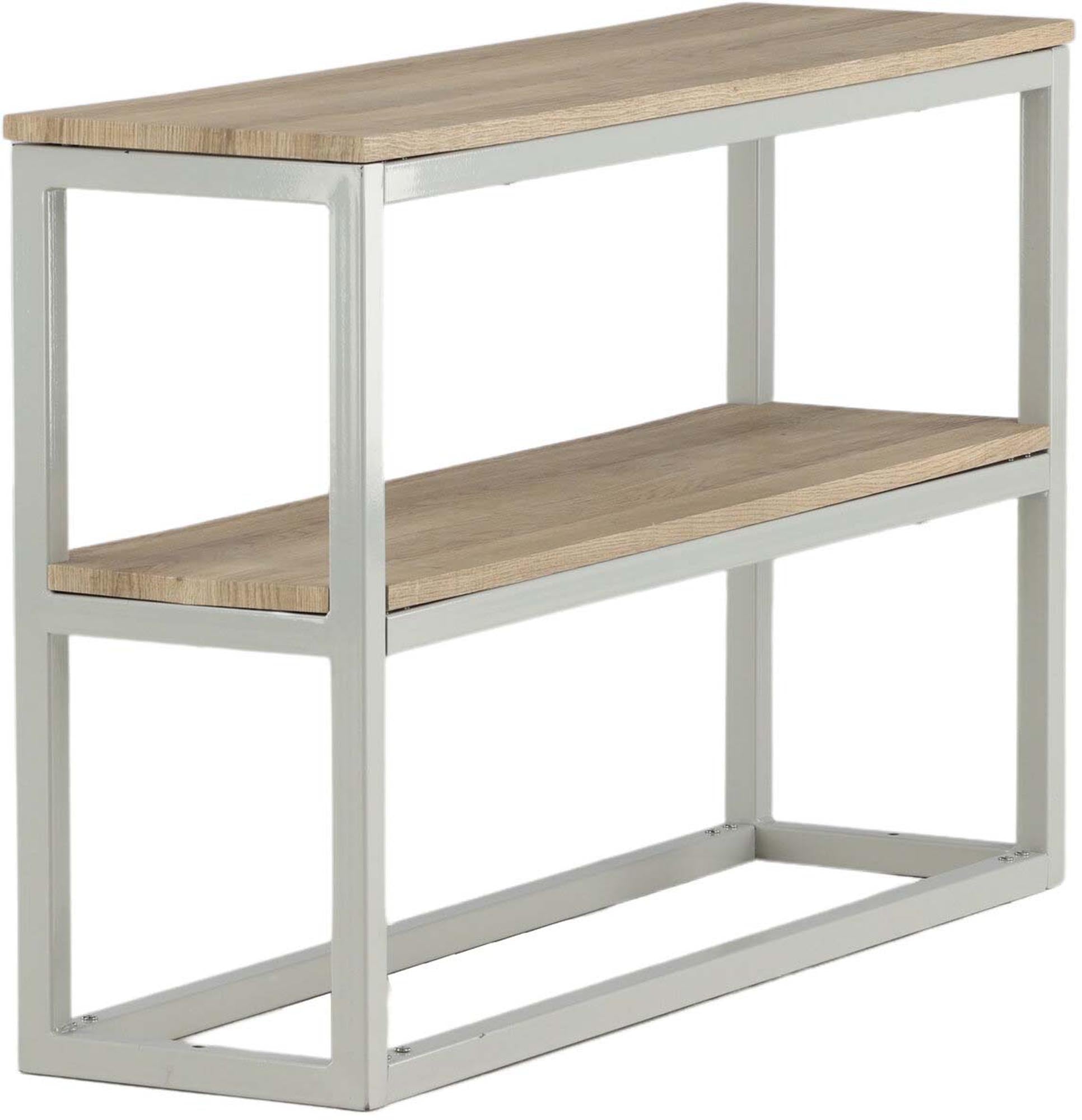 Stylischer Rise Beistelltisch von Venture Home mit robustem Metallgestell und praktischen Regalen für jedes Zuhause.
