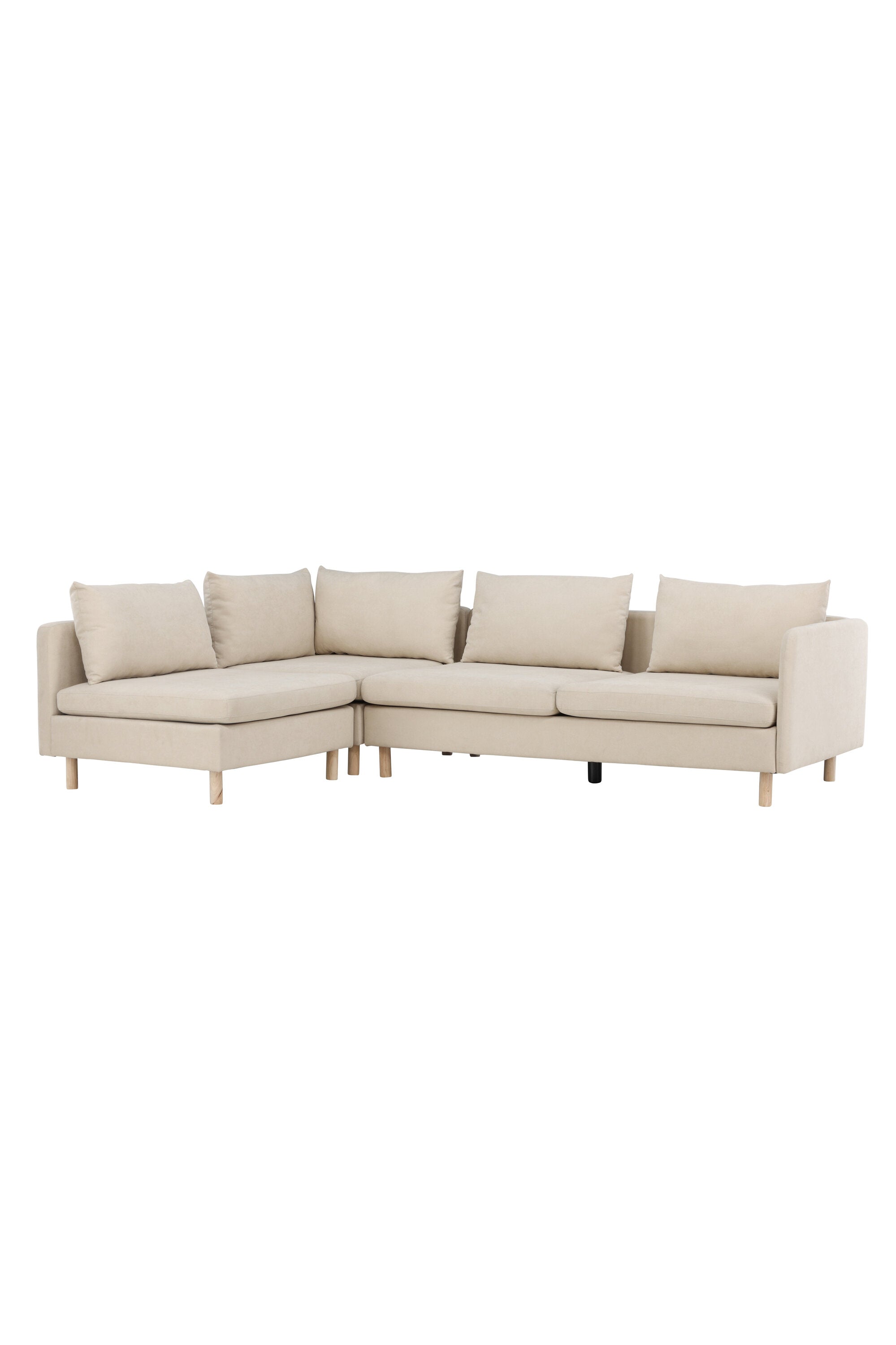 Zero Ecksofa in Beige präsentiert im Onlineshop von KAQTU Design AG. 3er Sofa ist von Venture Home