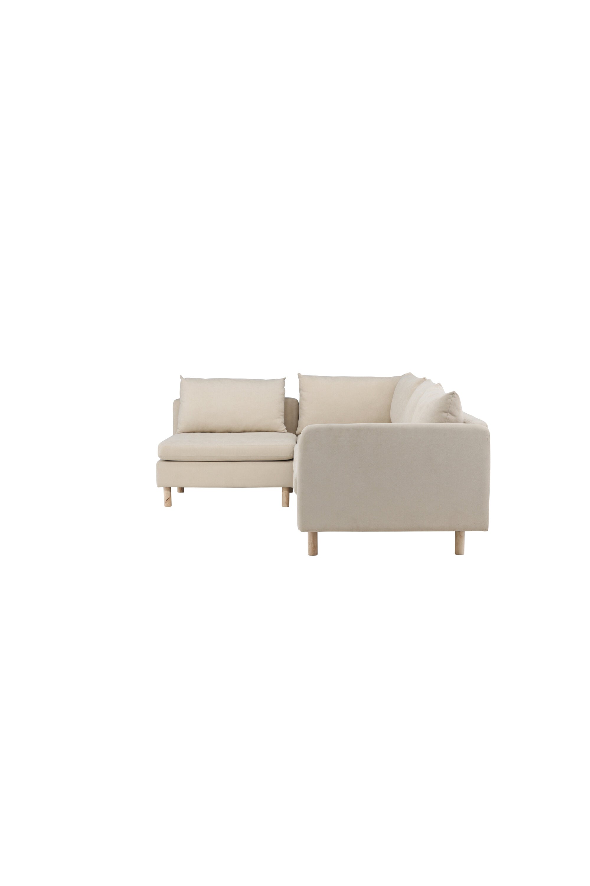 Zero Ecksofa in Beige präsentiert im Onlineshop von KAQTU Design AG. 3er Sofa ist von Venture Home