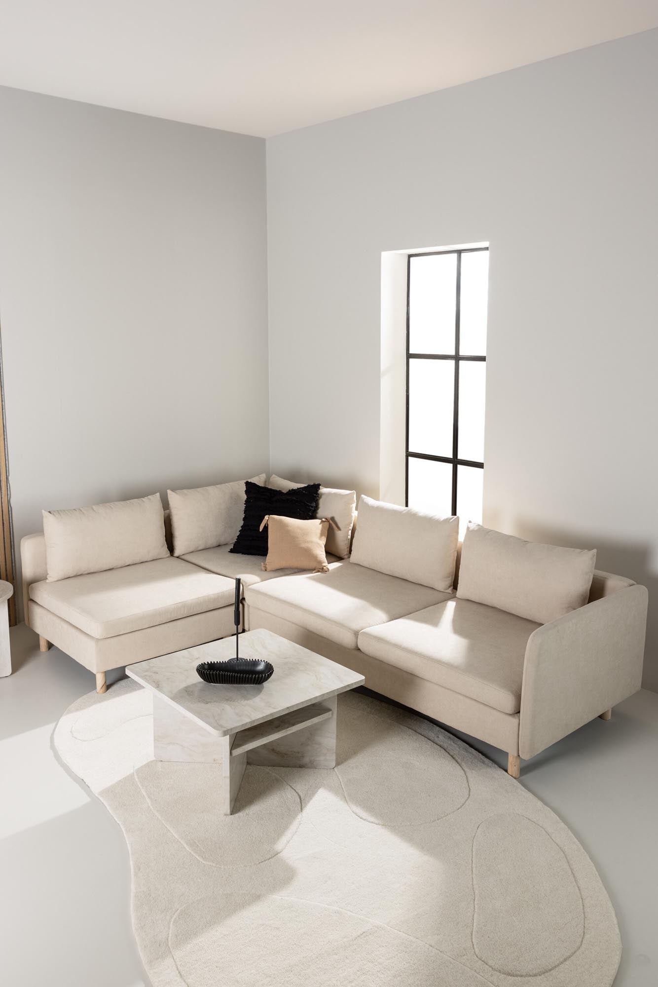 Zero Ecksofa in Beige präsentiert im Onlineshop von KAQTU Design AG. 3er Sofa ist von Venture Home