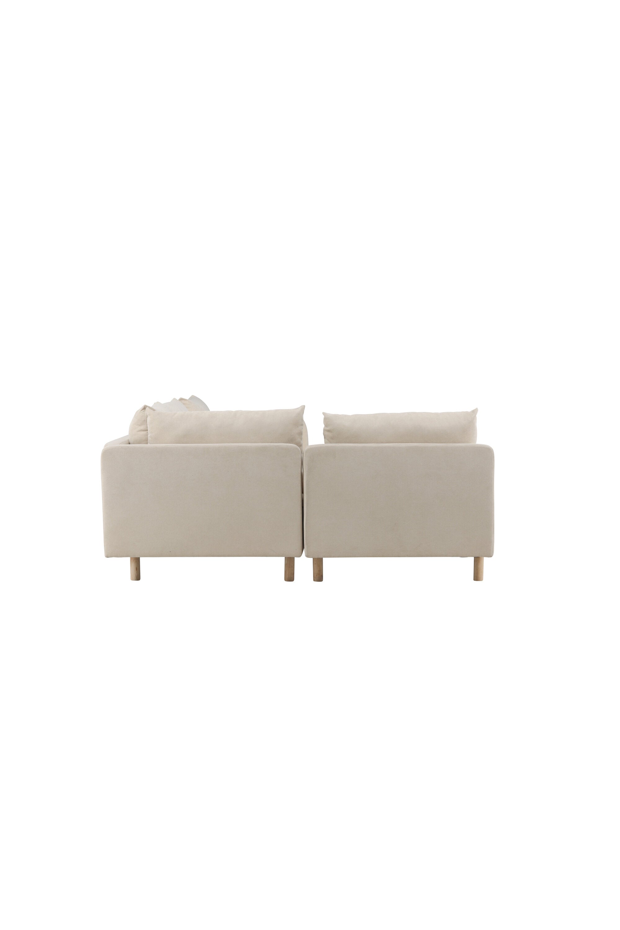 Zero Ecksofa in Beige präsentiert im Onlineshop von KAQTU Design AG. 3er Sofa ist von Venture Home