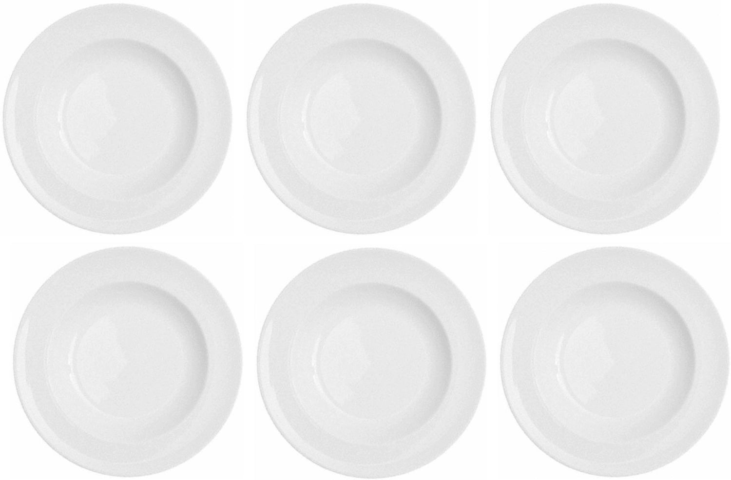 6er Set tiefe Teller Karat 19 von Royal Porcelain, 24 cm, aus edlem Porzellan, perfekt für Suppen und Pasta, stilvoll und langlebig.