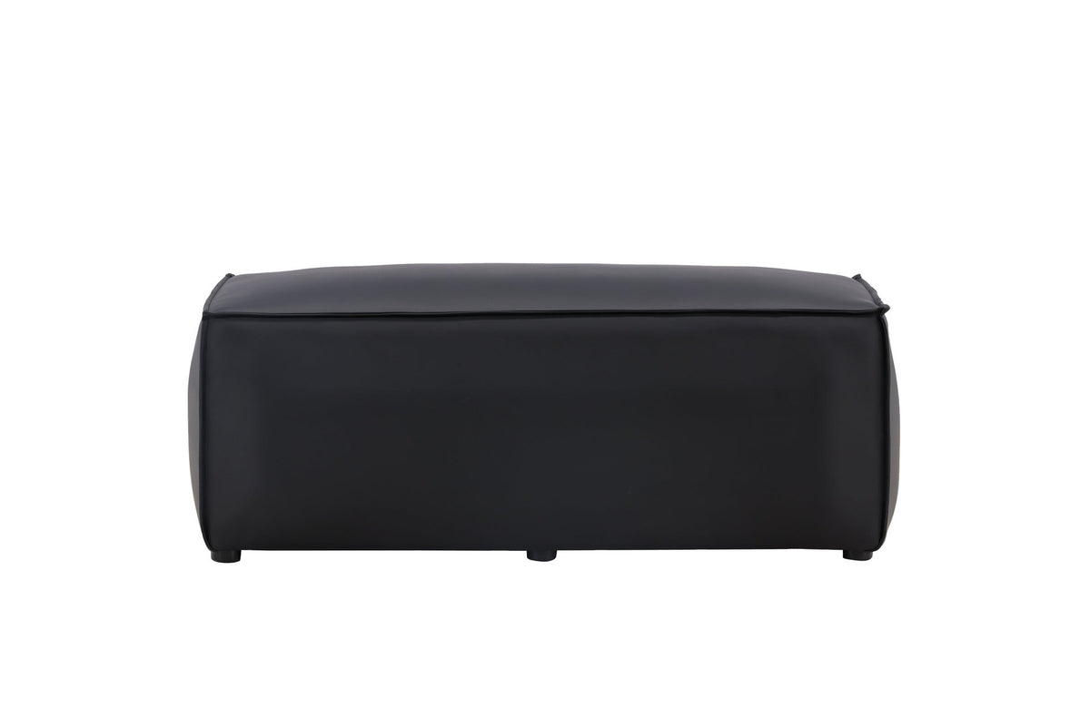 Palmero Hocker in Schwarz präsentiert im Onlineshop von KAQTU Design AG. Pouf ist von Venture Home