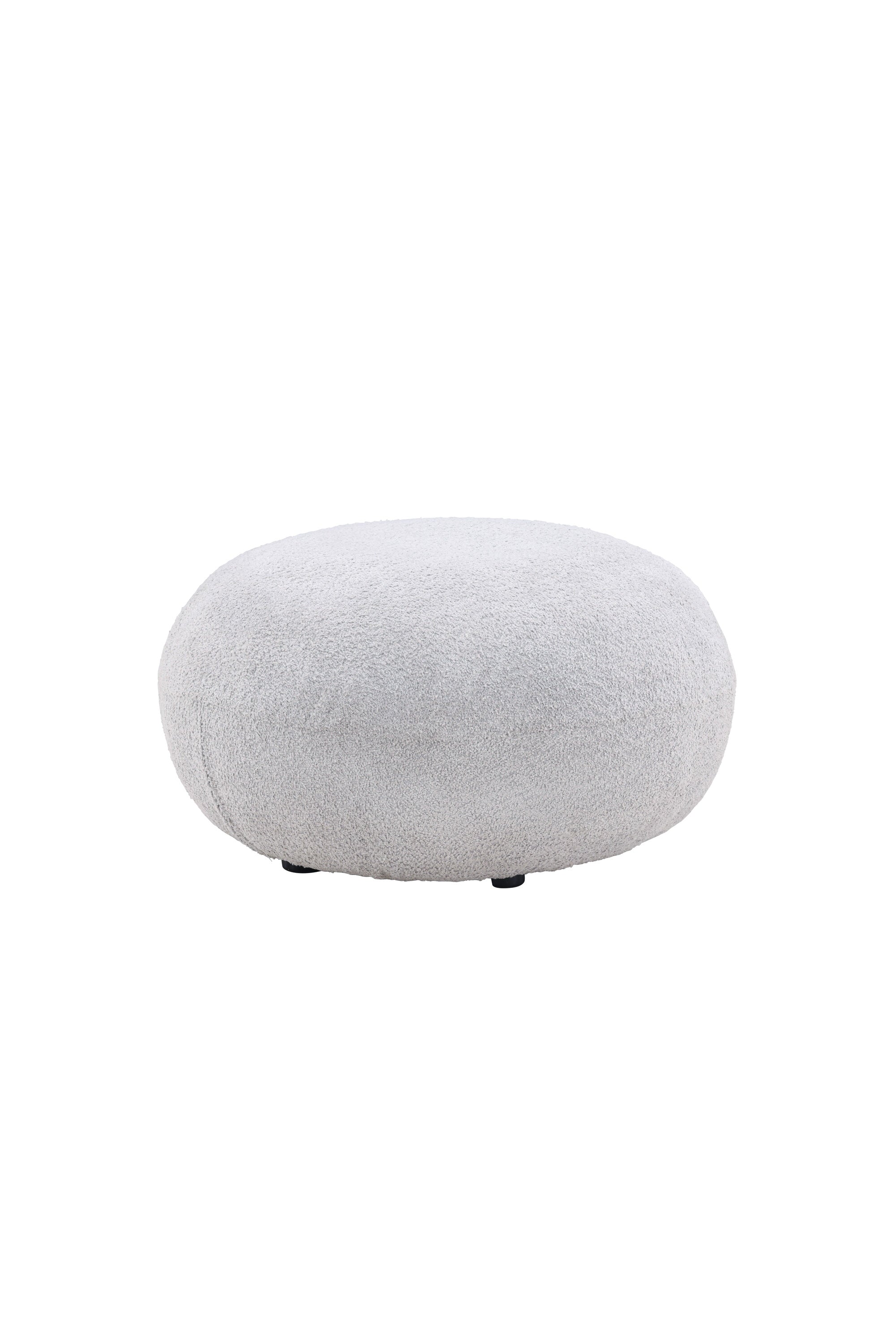 Bologna Hocker in Hellgrau präsentiert im Onlineshop von KAQTU Design AG. Pouf ist von Venture Home