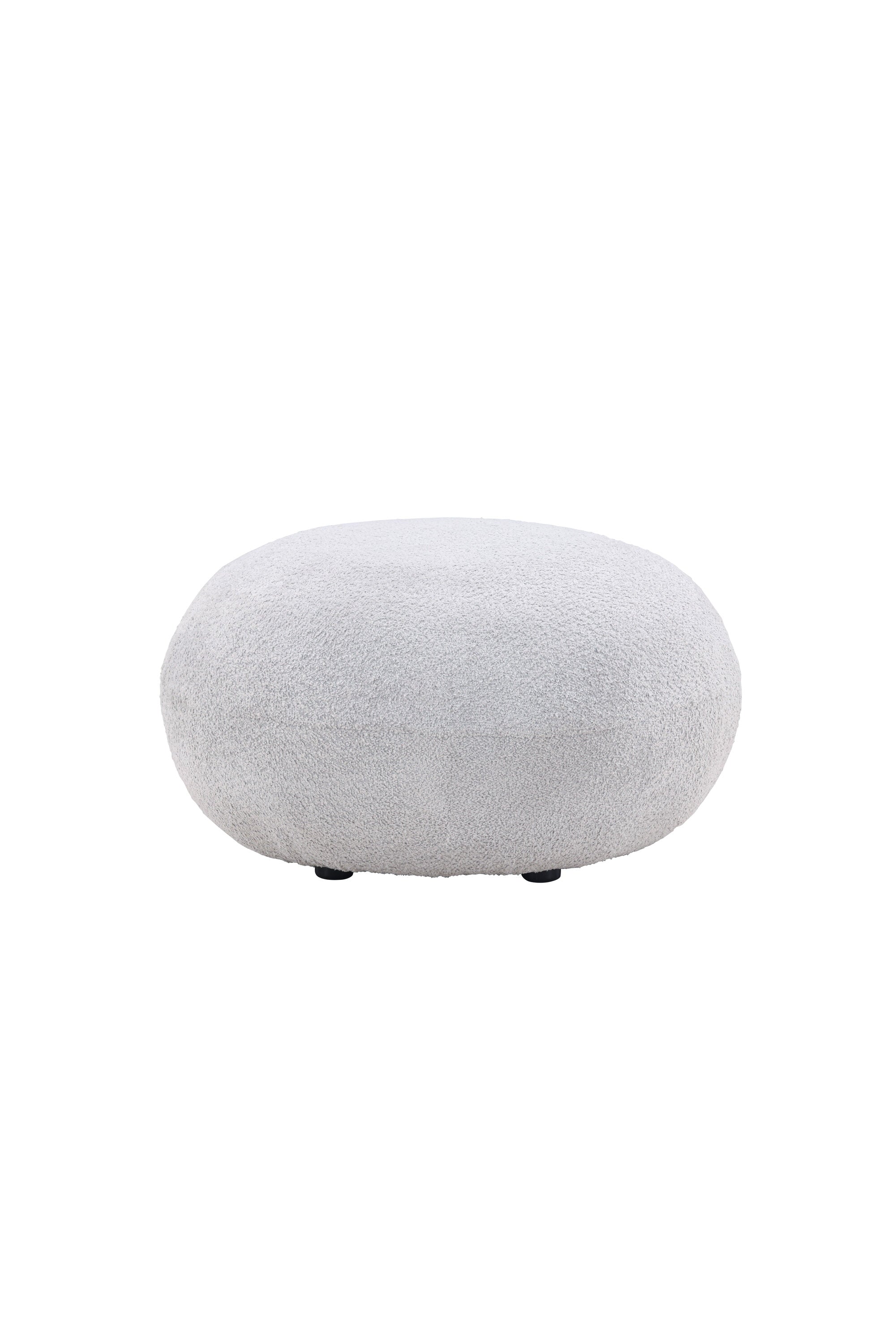 Bologna Hocker in Hellgrau präsentiert im Onlineshop von KAQTU Design AG. Pouf ist von Venture Home
