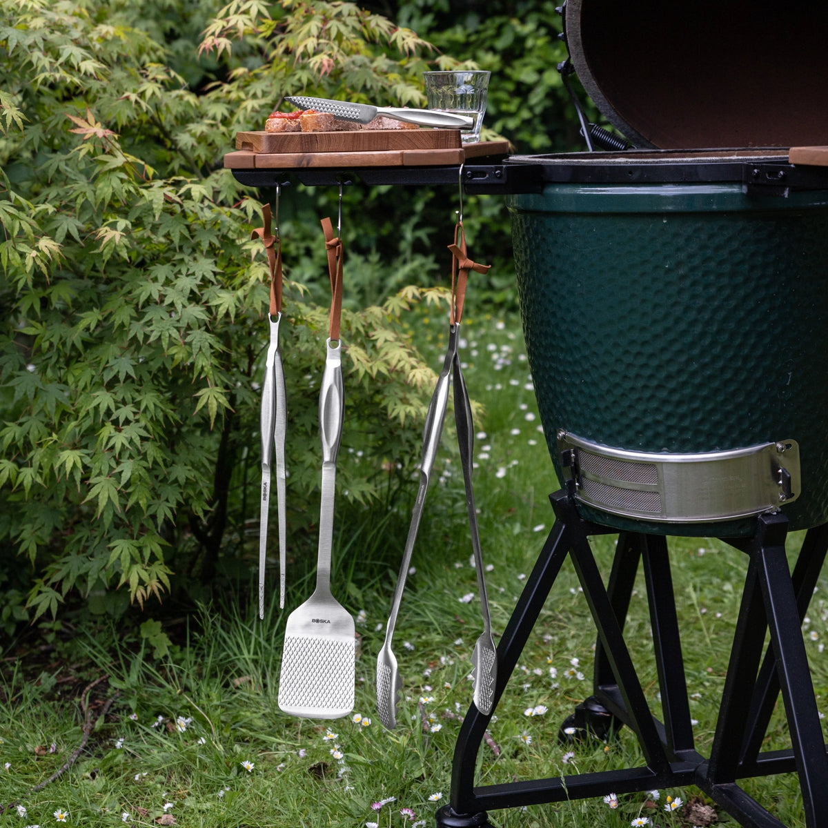 3tlg Monaco+ BBQ Essentials in Grau präsentiert im Onlineshop von KAQTU Design AG. Grillzubehör ist von Boska