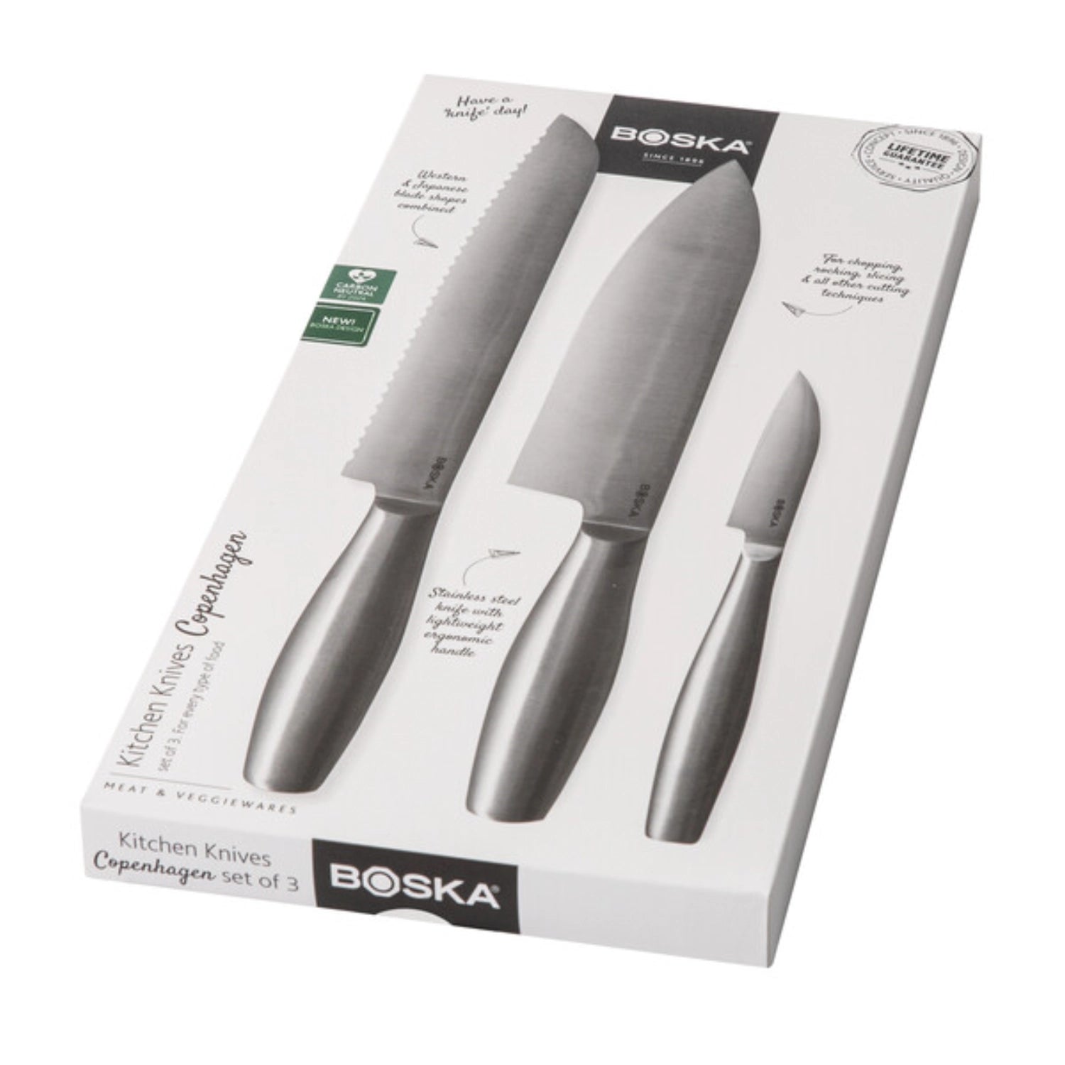 3Tlg copenhagen kitchen knife set