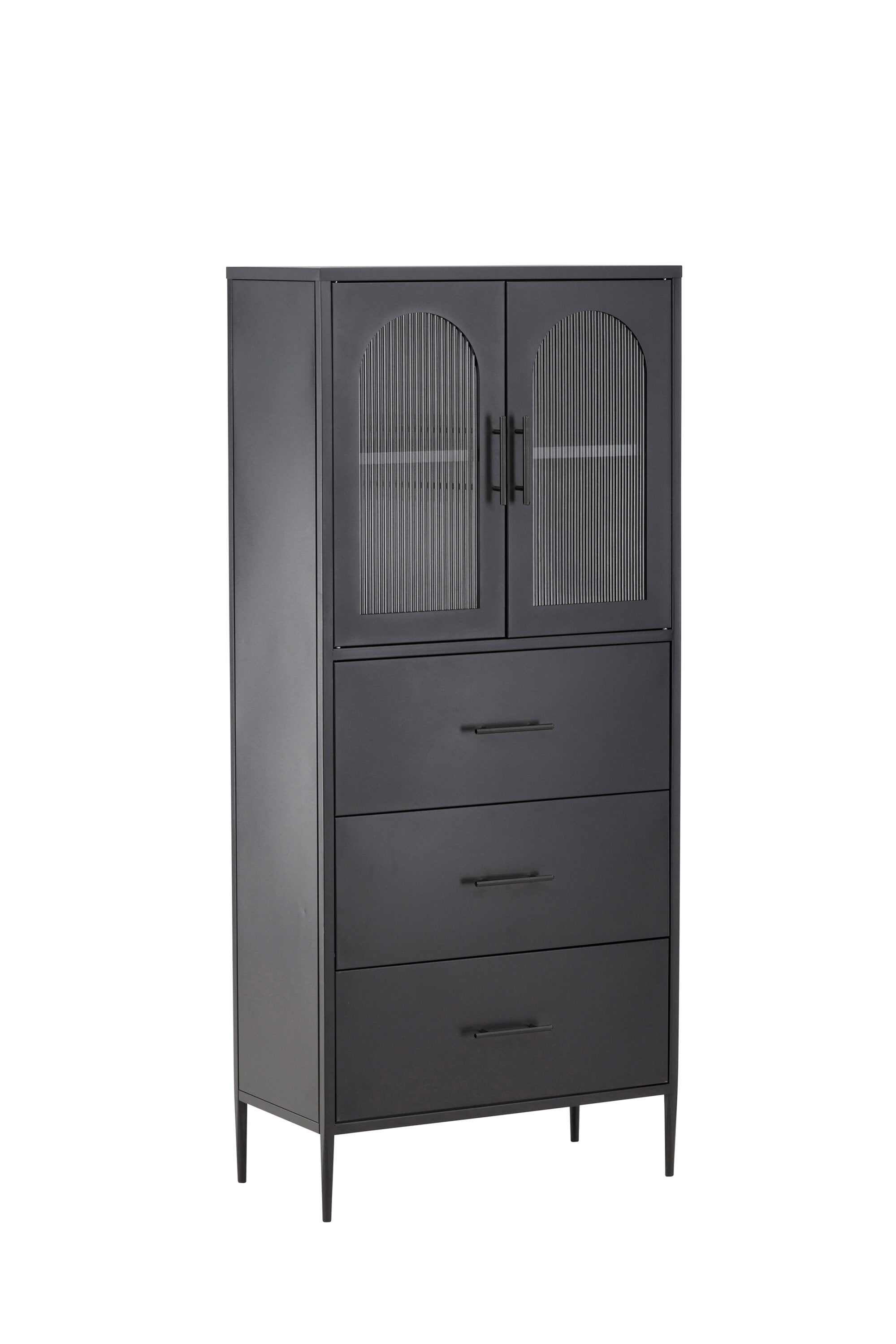 Kabinett La Paz in Schwarz präsentiert im Onlineshop von KAQTU Design AG. Cabinet ist von Venture Home