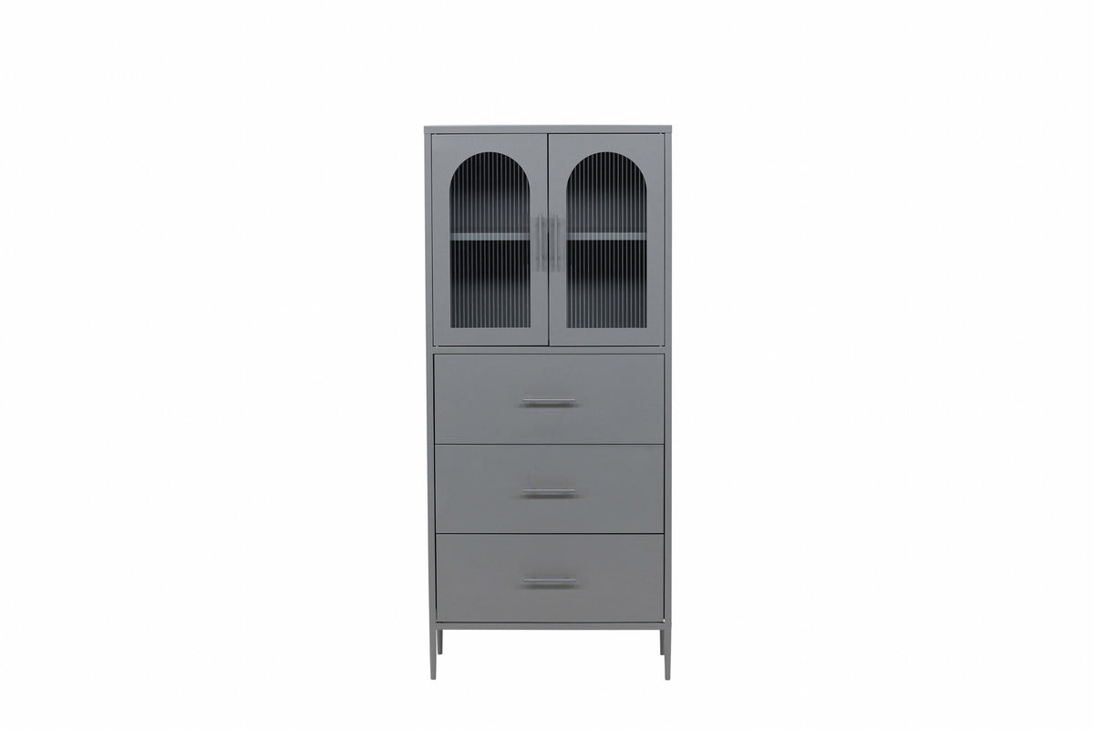 Kabinett La Paz in Hellgrau präsentiert im Onlineshop von KAQTU Design AG. Cabinet ist von Venture Home