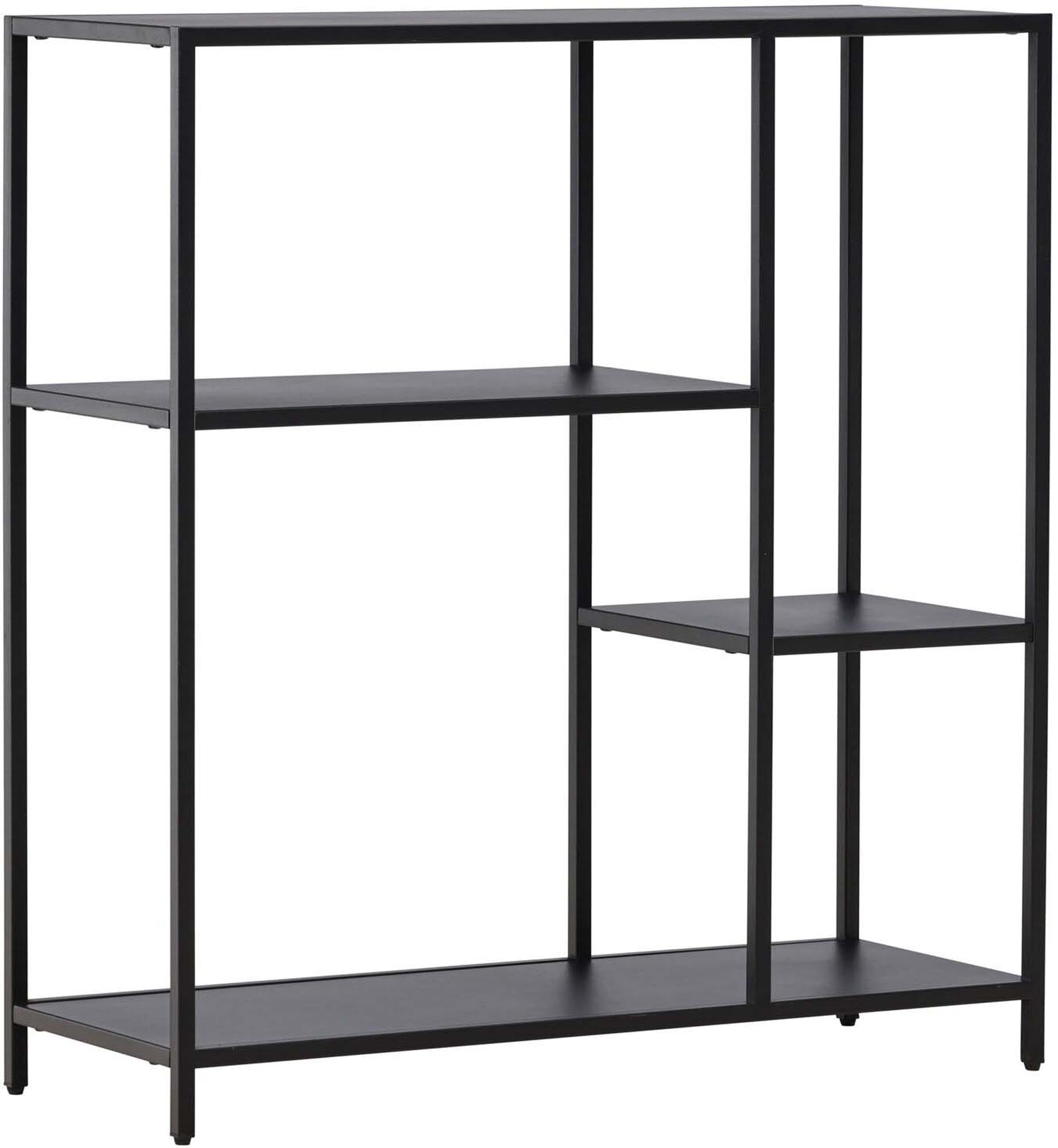 Eleganter Puno Beistelltisch aus schwarzem Stahl, robust und stilvoll, ideal für moderne Wohnräume. Vielseitig und langlebig.