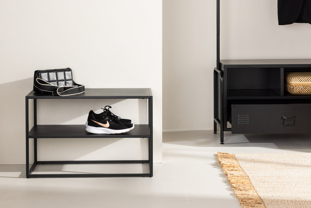 Curitiba Kabinett in Schwarz präsentiert im Onlineshop von KAQTU Design AG. Schuhregal ist von Venture Home