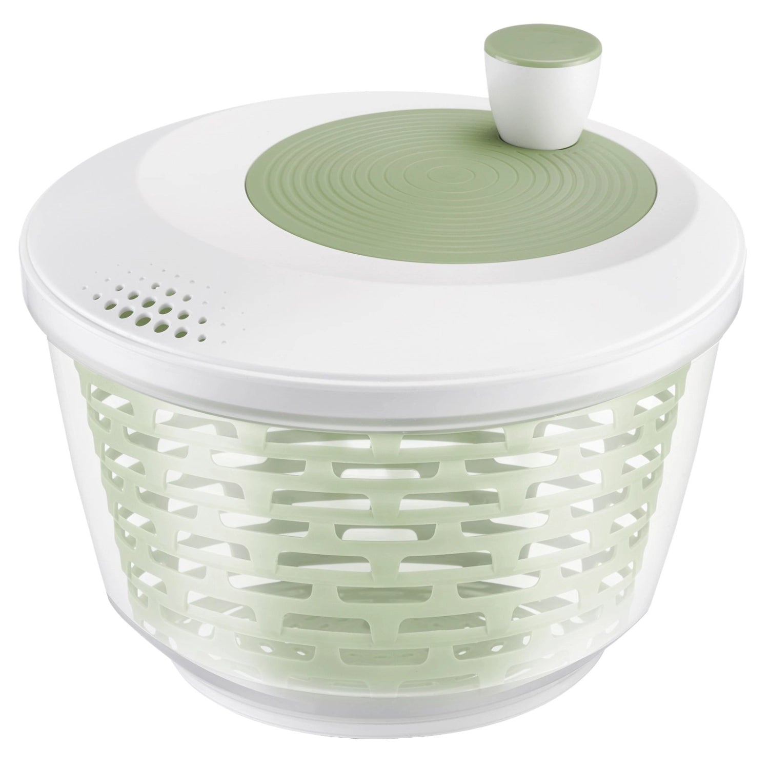 Spinderella Salatschleuder 4.4l rutschfest, mint in Grün präsentiert im Onlineshop von KAQTU Design AG. Salatzubehör ist von Westmark
