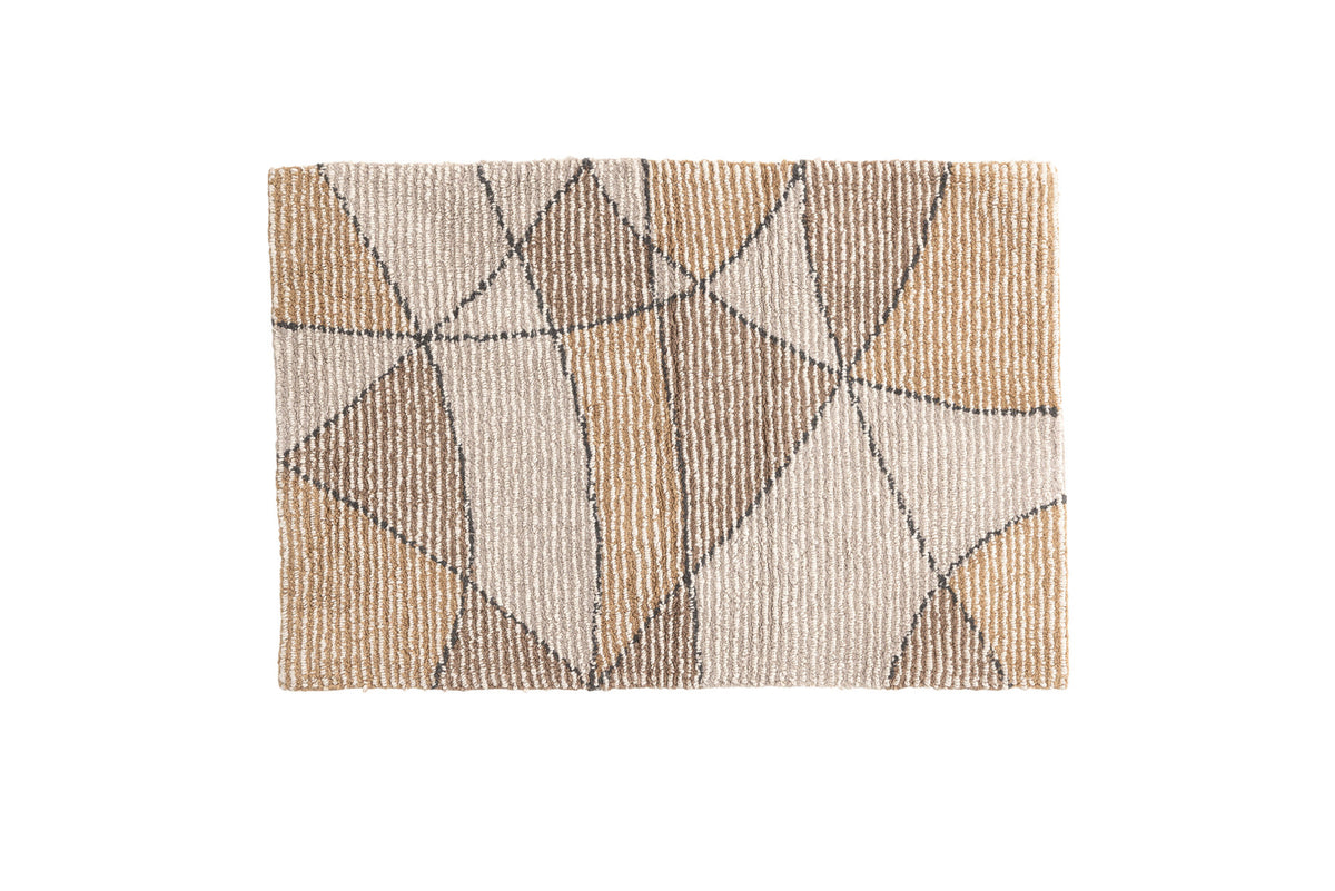 Loui Teppich in Elfenbein präsentiert im Onlineshop von KAQTU Design AG. Teppich ist von Venture Home