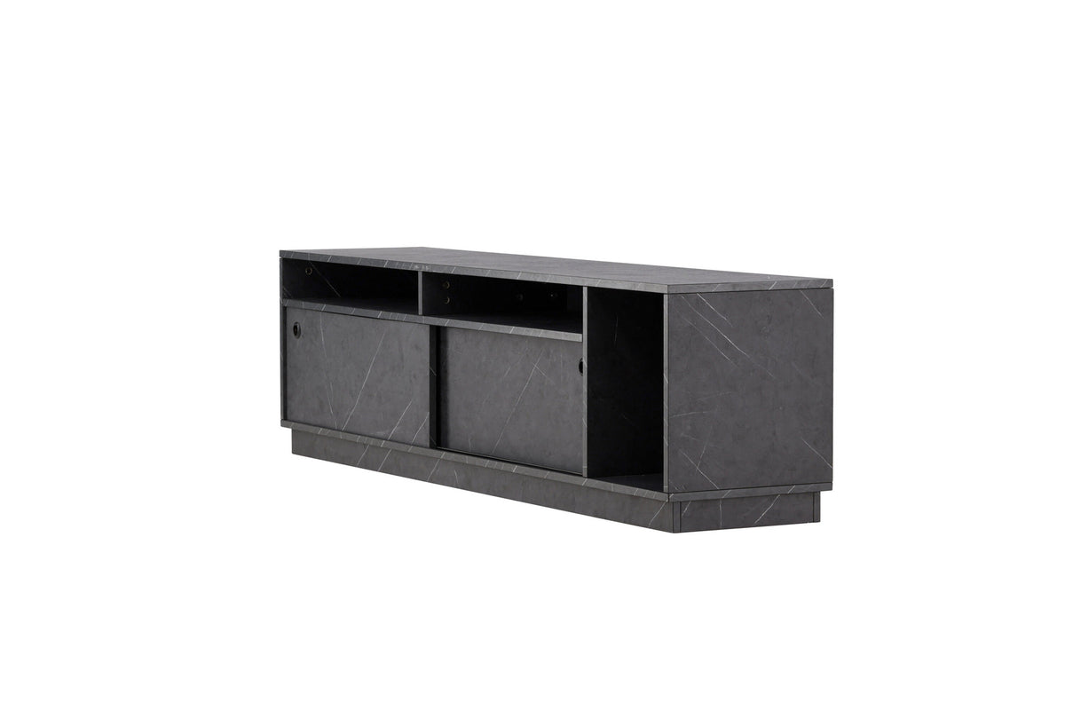 Girnona TV Sideboard in Schwarz präsentiert im Onlineshop von KAQTU Design AG. TV-Möbel ist von Venture Home