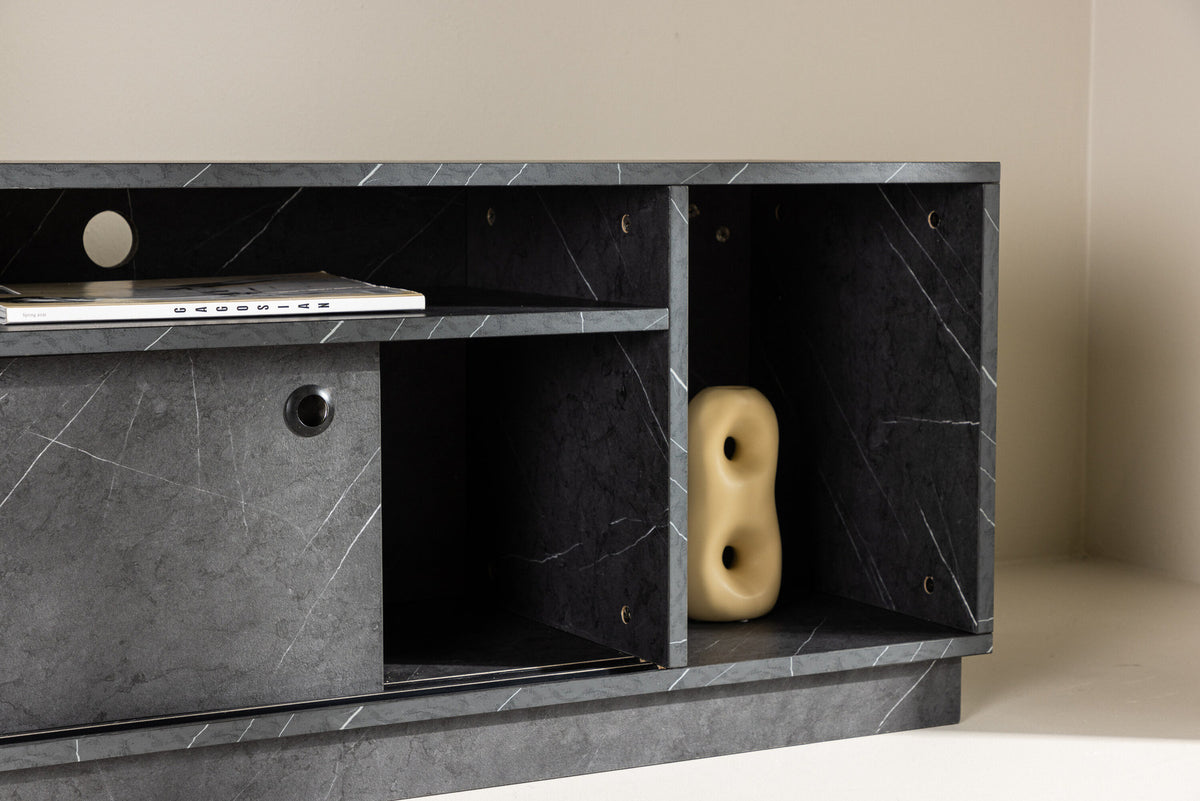 Girnona TV Sideboard in Schwarz präsentiert im Onlineshop von KAQTU Design AG. TV-Möbel ist von Venture Home