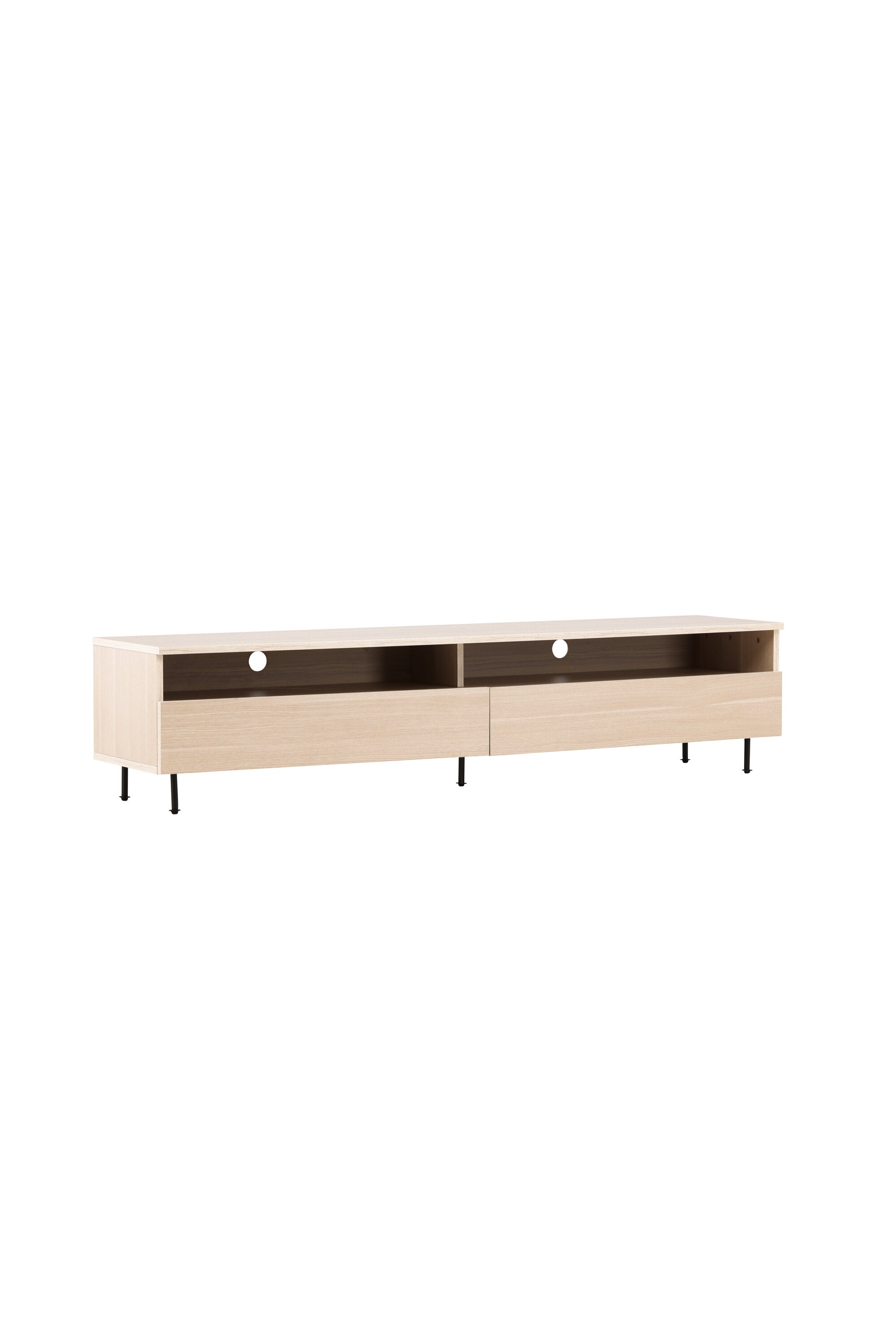 Navarra TV Sideboard in Schwarz/ Weisswäsche präsentiert im Onlineshop von KAQTU Design AG. TV-Möbel ist von Venture Home