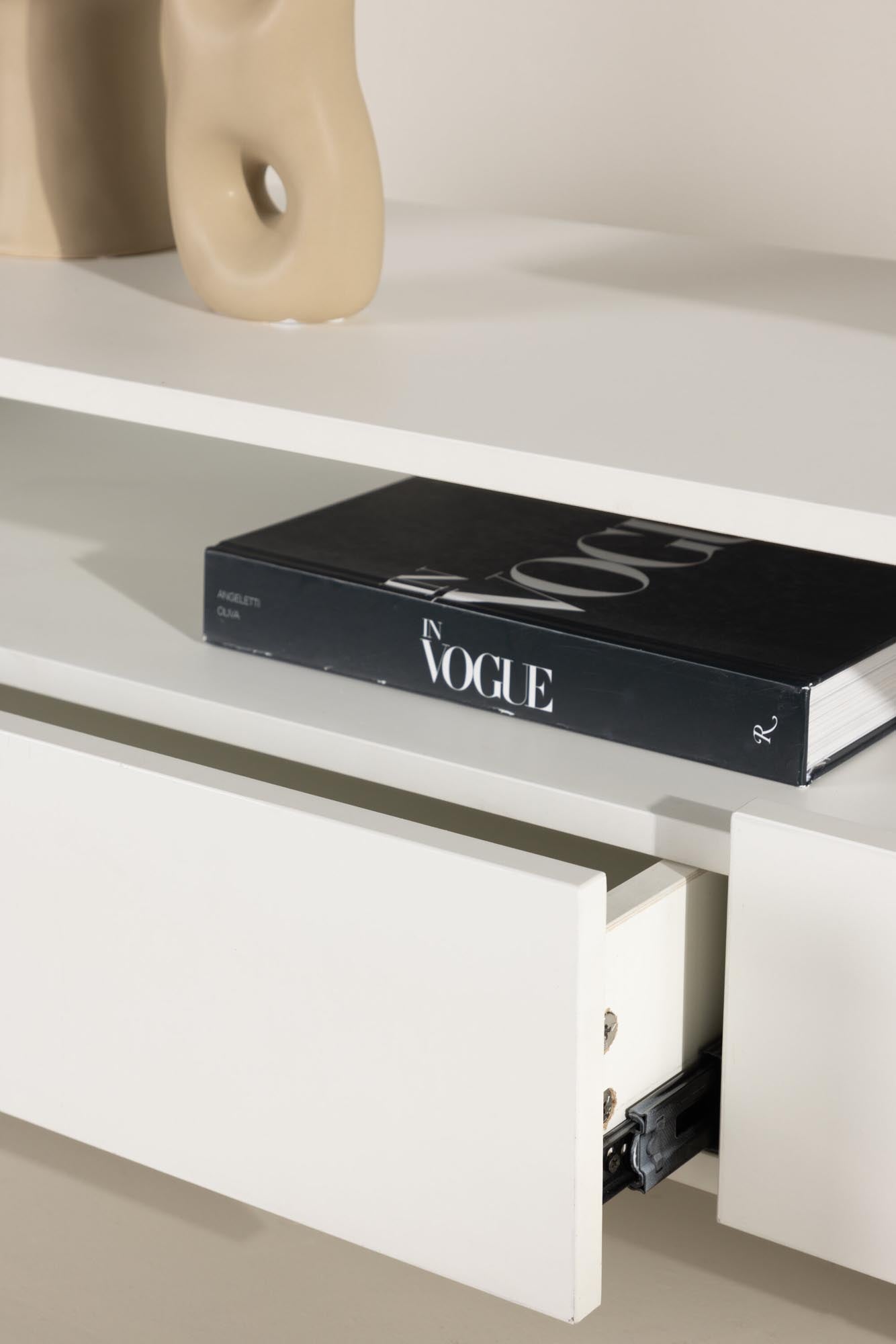 Navarra TV Sideboard in Schwarz-Weiss präsentiert im Onlineshop von KAQTU Design AG. TV-Möbel ist von Venture Home