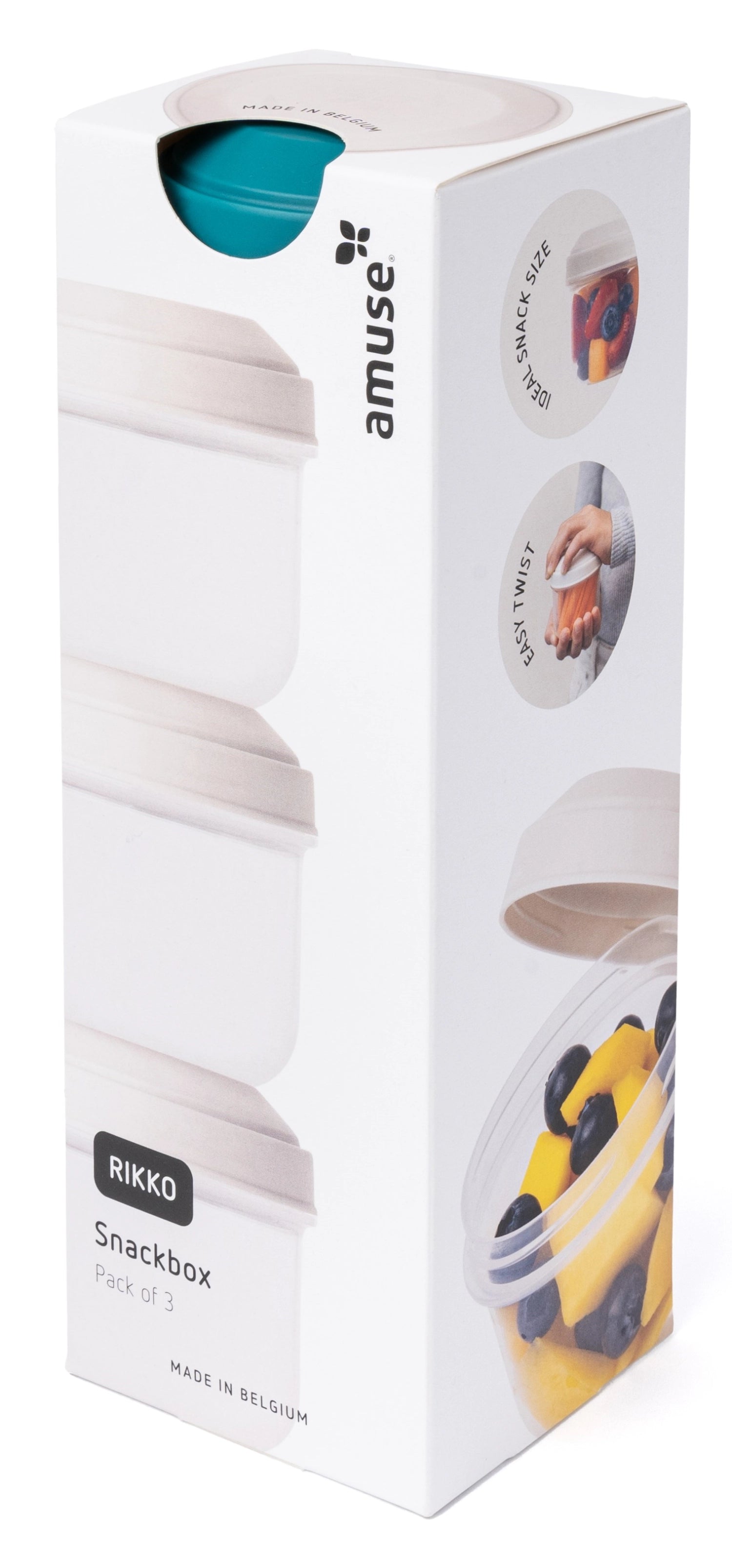 3er Set  Rikko Snackbox PP lagoon