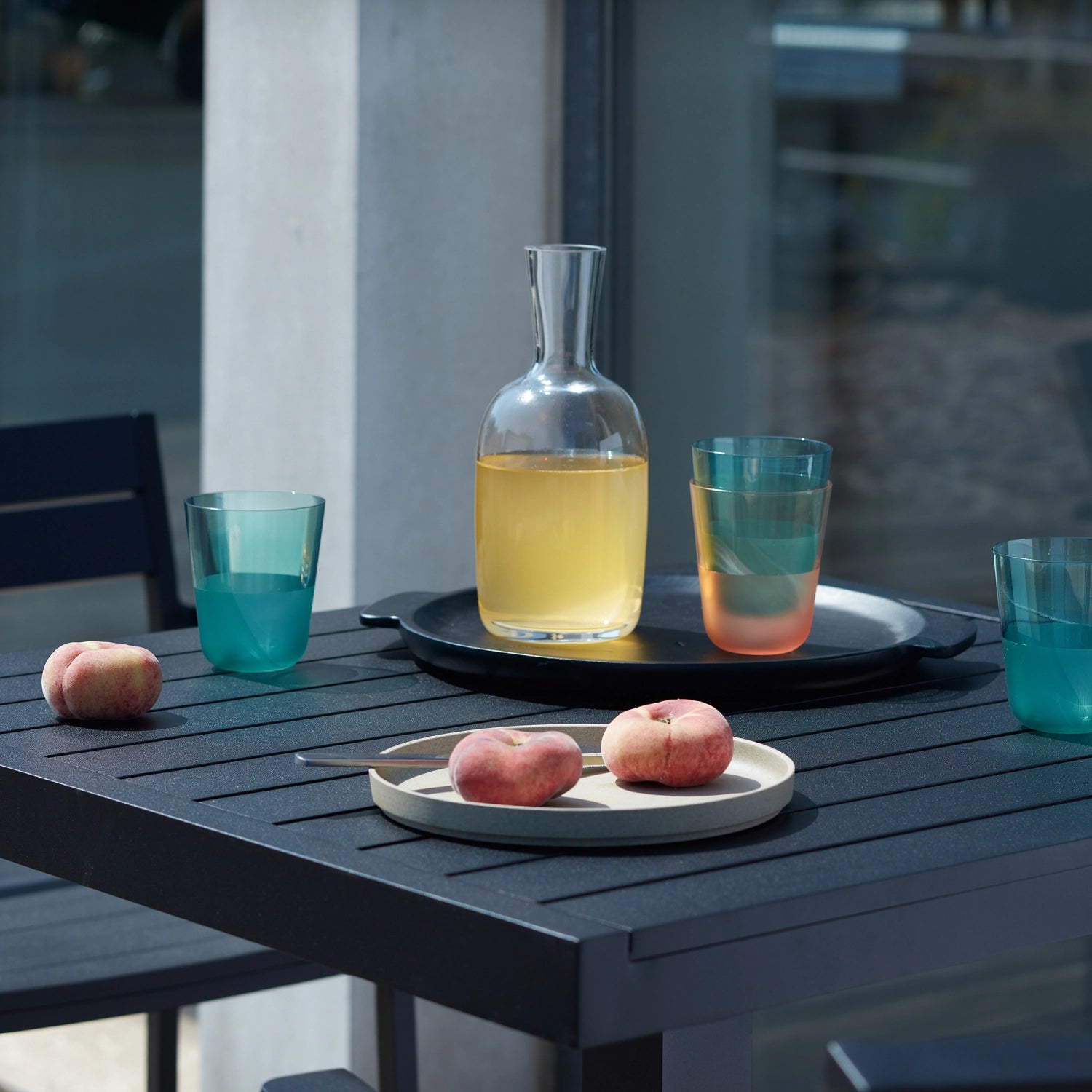 Set of 2 Arc Contrast drinking cups 260ml ocean