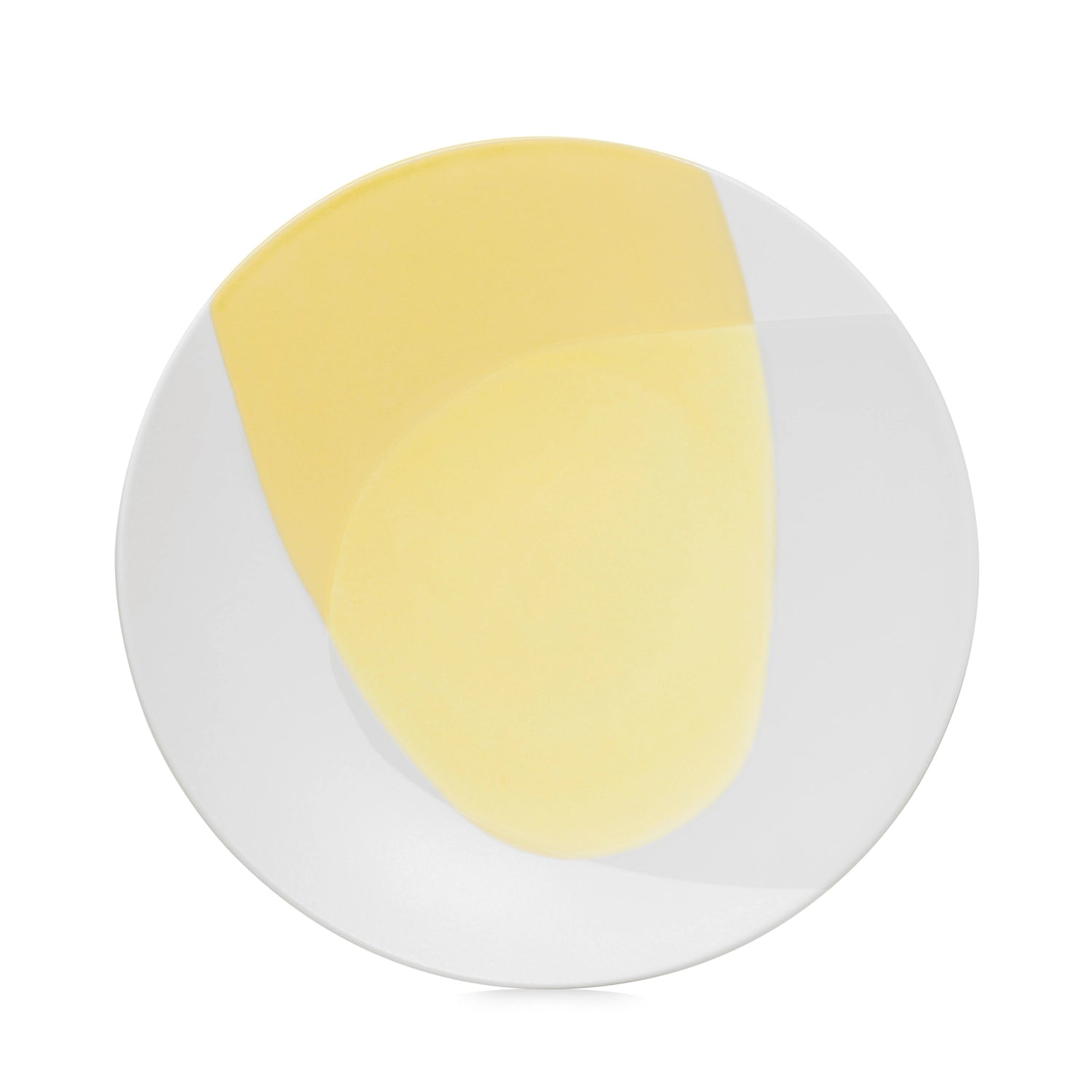 Confluence Teller flach D26cm safran alabaster weiss in Gelb präsentiert im Onlineshop von KAQTU Design AG. Teller ist von Revol