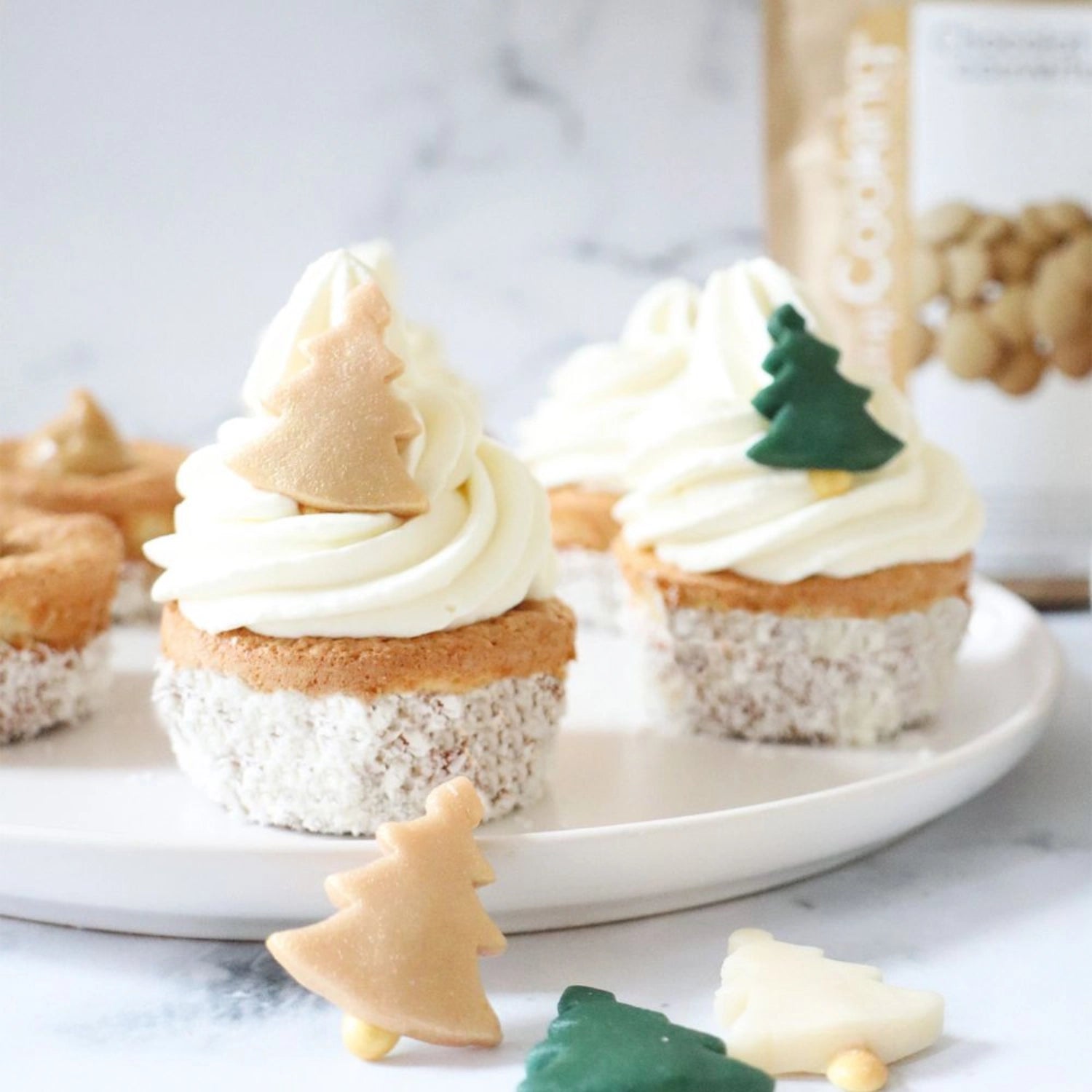 Marzipandekor Weihnachten Tannenbaum 22g von Scrap Cooking, ideal für festliche Backkreationen und süße Dekorationen zu Weihnachten.