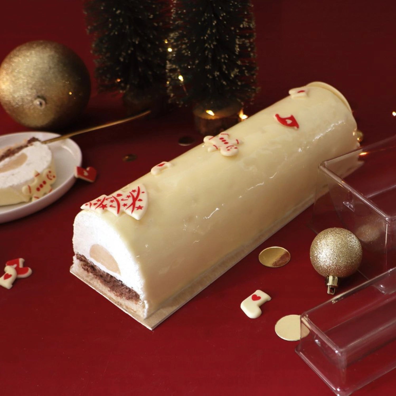 Zwei elegante Bûche Classique Backformen von Scrap Cooking, perfekt für die Zubereitung von klassischen Kuchen und festlichen Desserts.