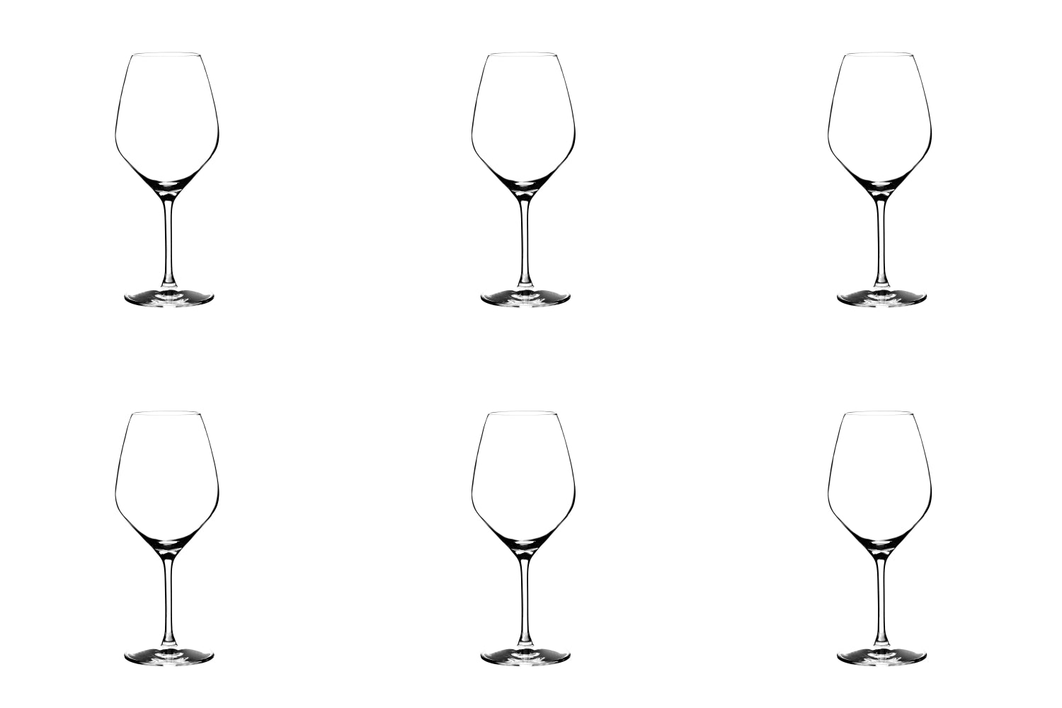 6er Set Excellence Rotweinglas 39cl