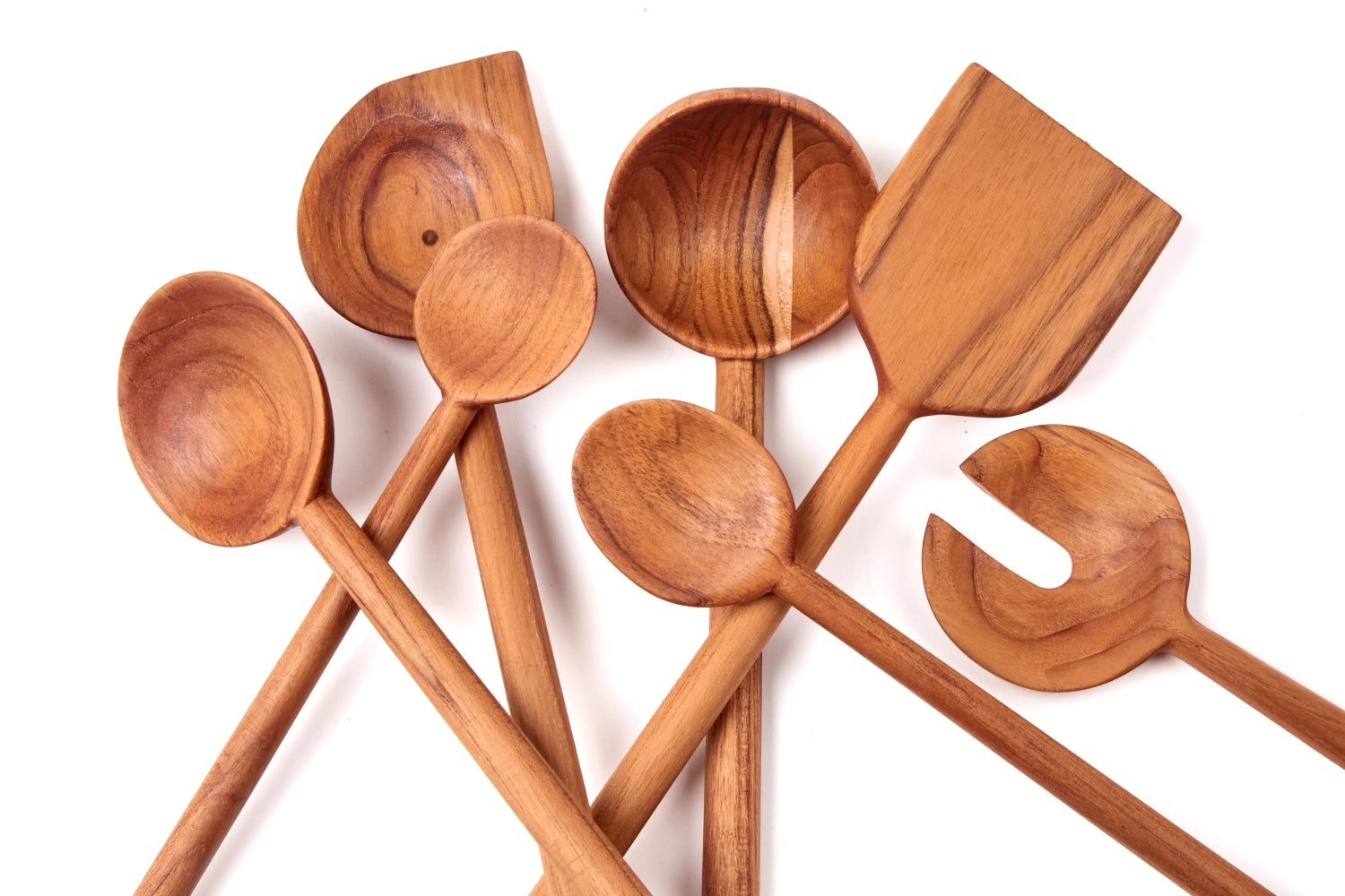 Moon Kochlöffel 33x7.8x2cm in Braun präsentiert im Onlineshop von KAQTU Design AG. Küchenhelfer ist von Teak Haus