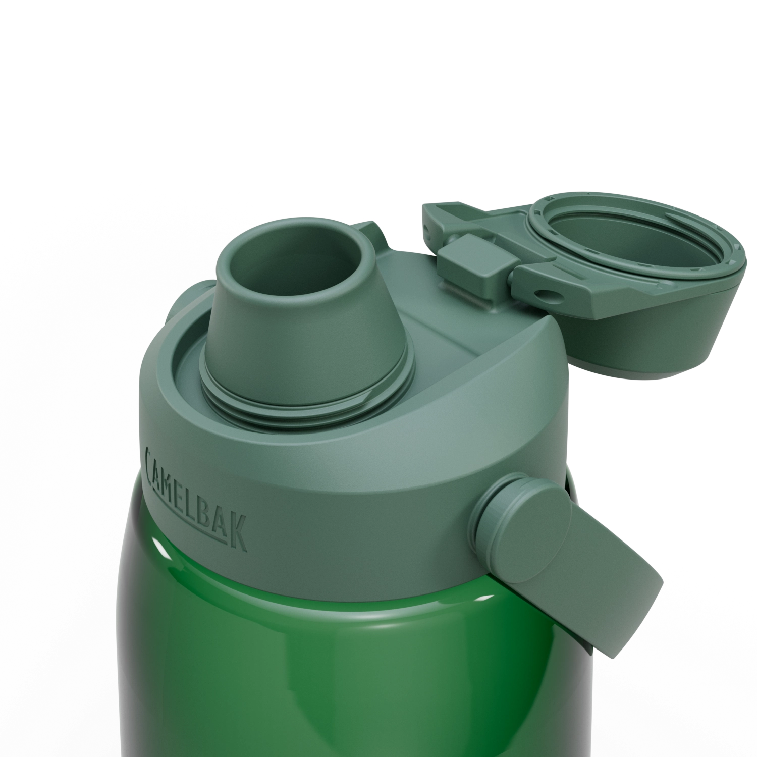 Camelbak Thrive Chug 1.0l in elegantem Waldgrün – robuste Trinkflasche für Hydration unterwegs, perfekt für Sport und Freizeit.