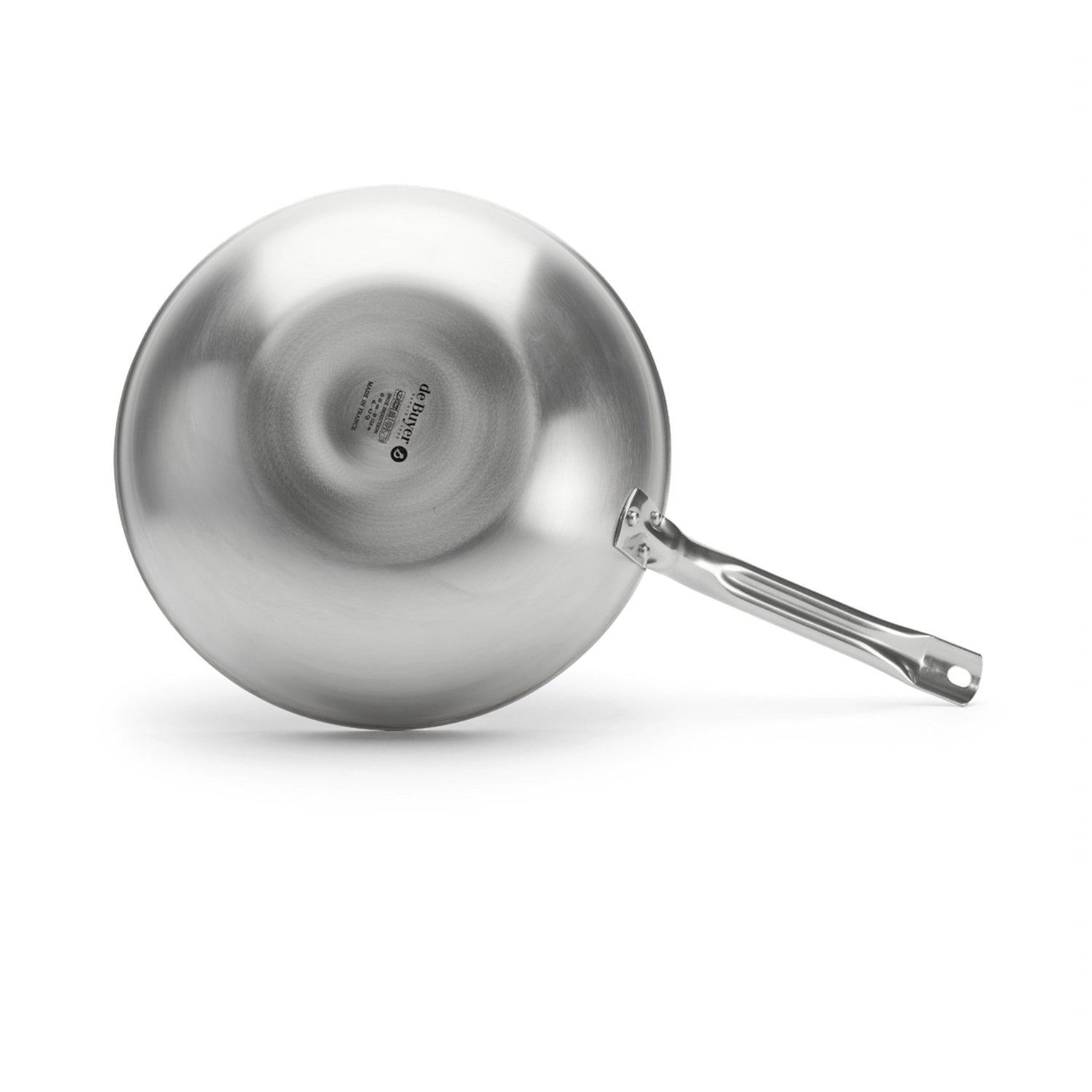 Hochwertiger 28 cm Wok Alchimy von de Buyer, ideal für gesundes Kochen und kreative Gerichte mit optimaler Wärmeleitung.