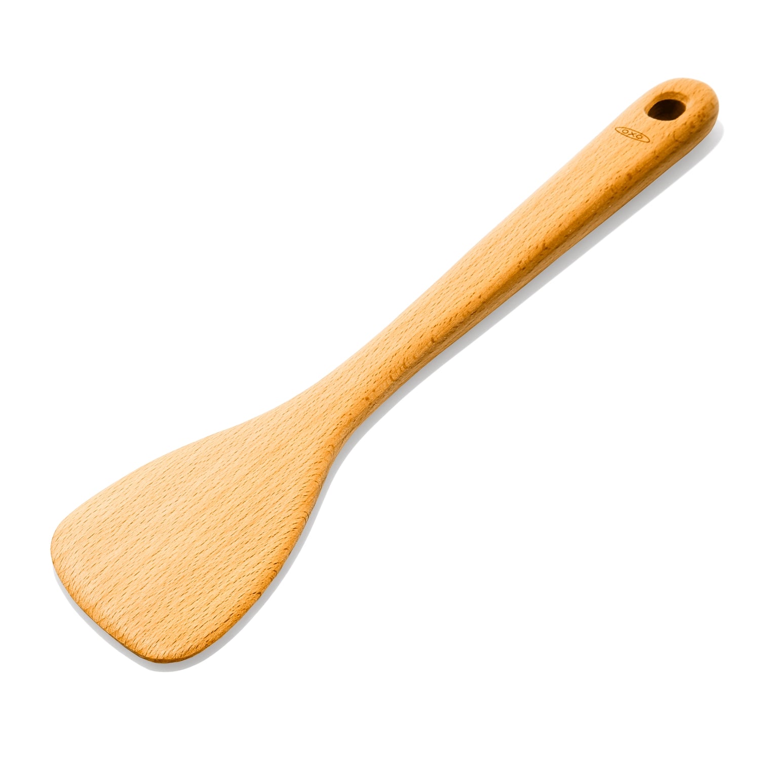 Hochwertiger OXO Saucenlöffel aus Holz, 12.8 cm lang, perfekt zum mühelosen Portionieren von Saucen und Dressings in der Küche.
